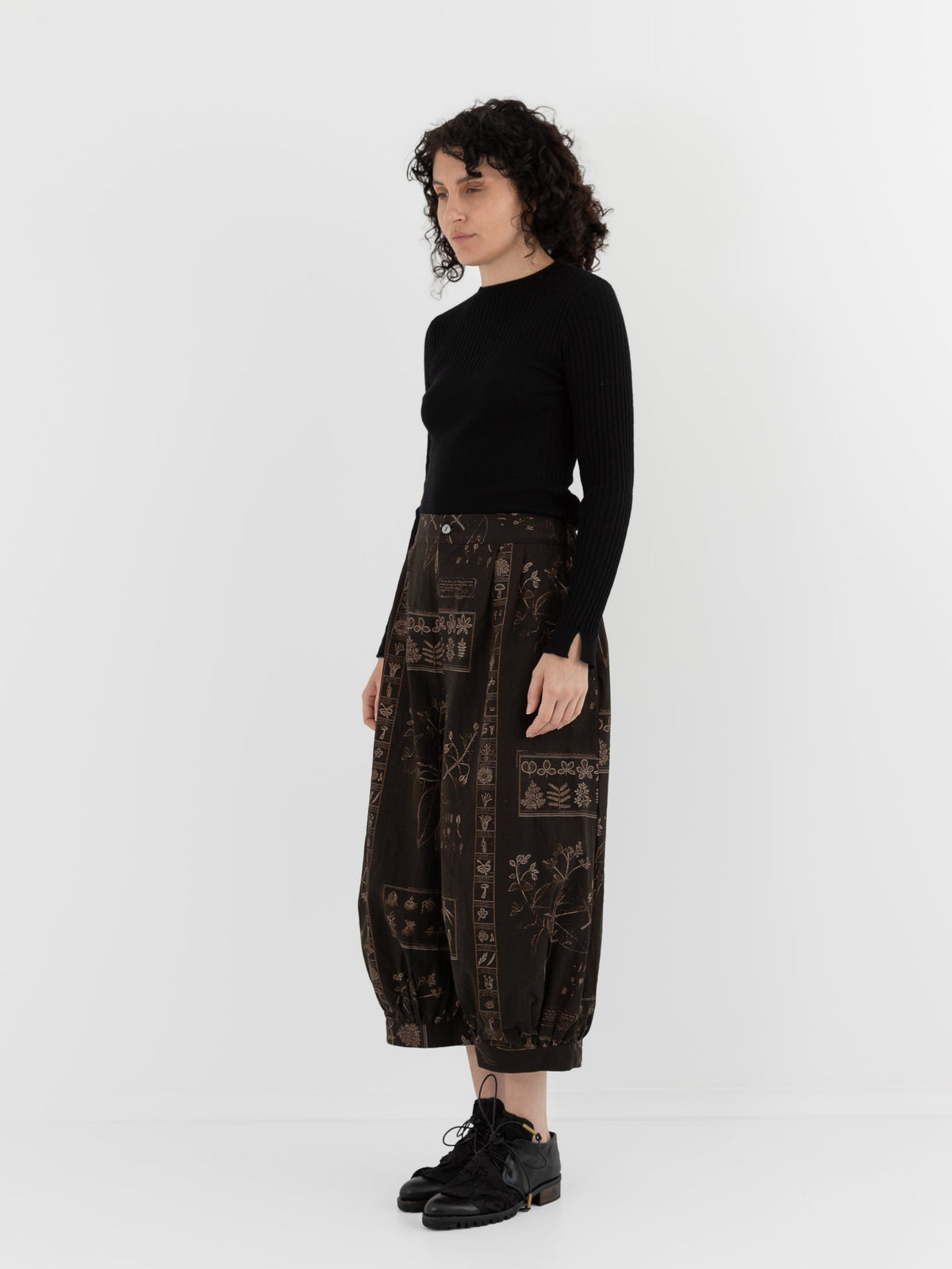 GASA Pant in Dark Brown x Beige - GASA at Worthwhile - shop PANT
