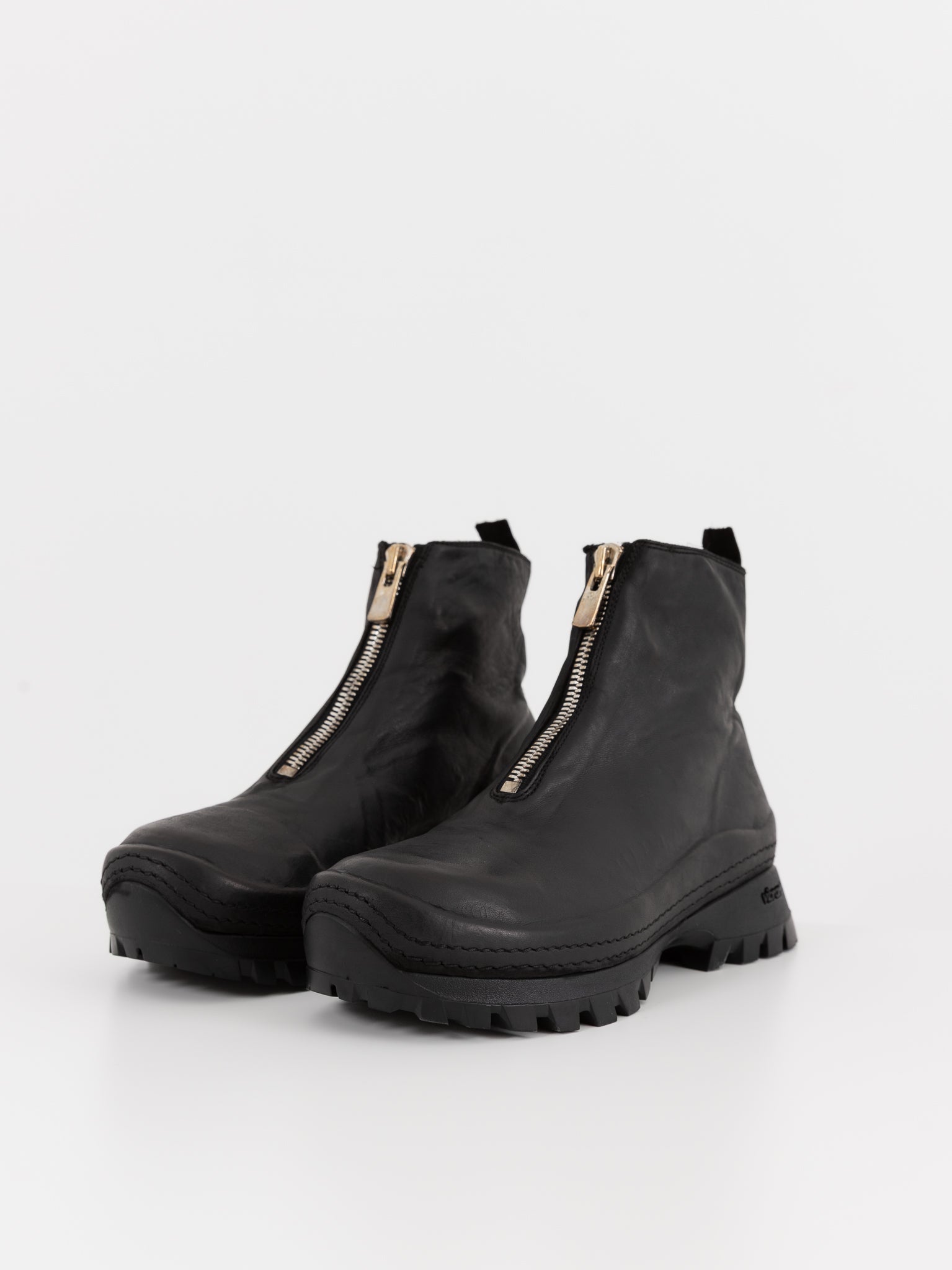 Guidi Front Zip Sneaker Boot VS01 in Black - GUIDI at Worthwhile - shop BOOT