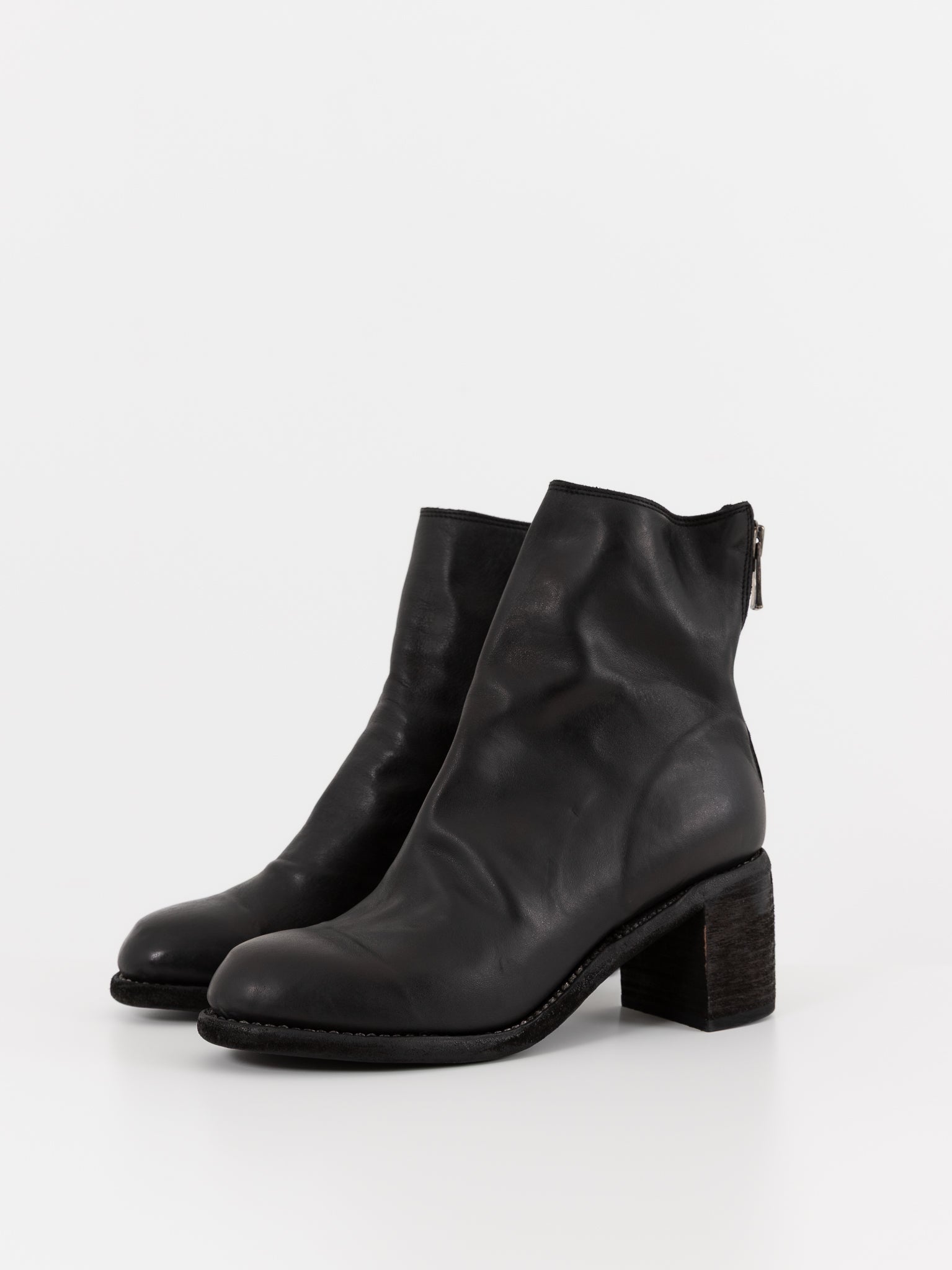Guidi Back Zip Boot M86 in Black - GUIDI at Worthwhile - shop BOOT