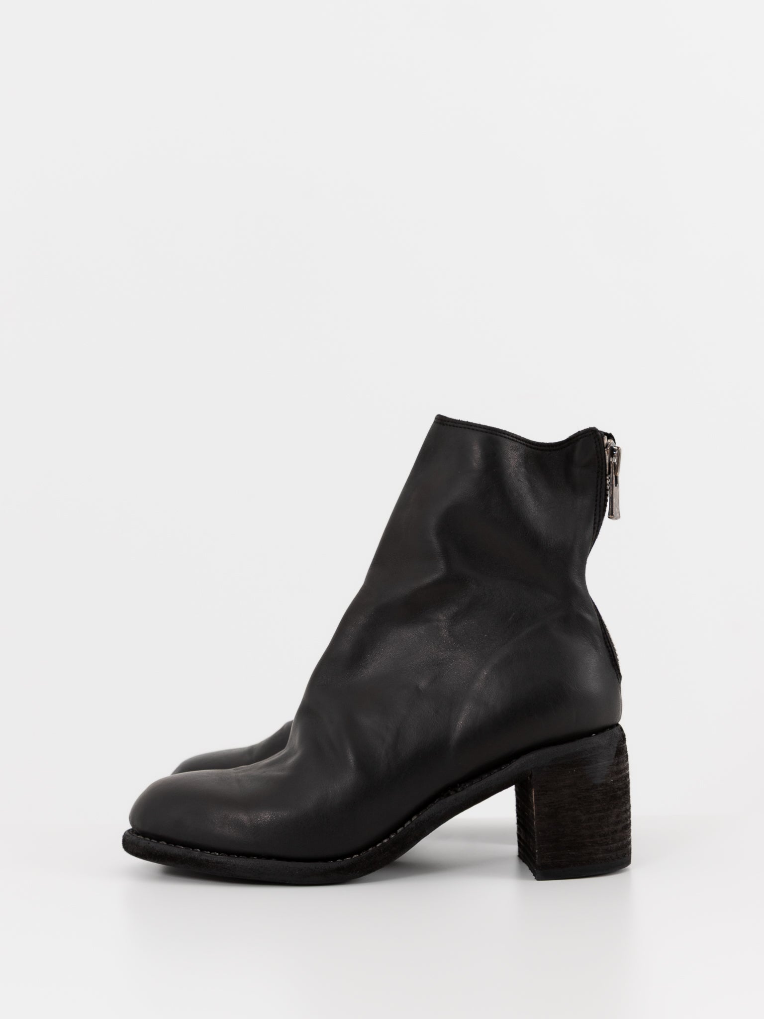 Guidi Back Zip Boot M86 in Black - GUIDI at Worthwhile - shop BOOT