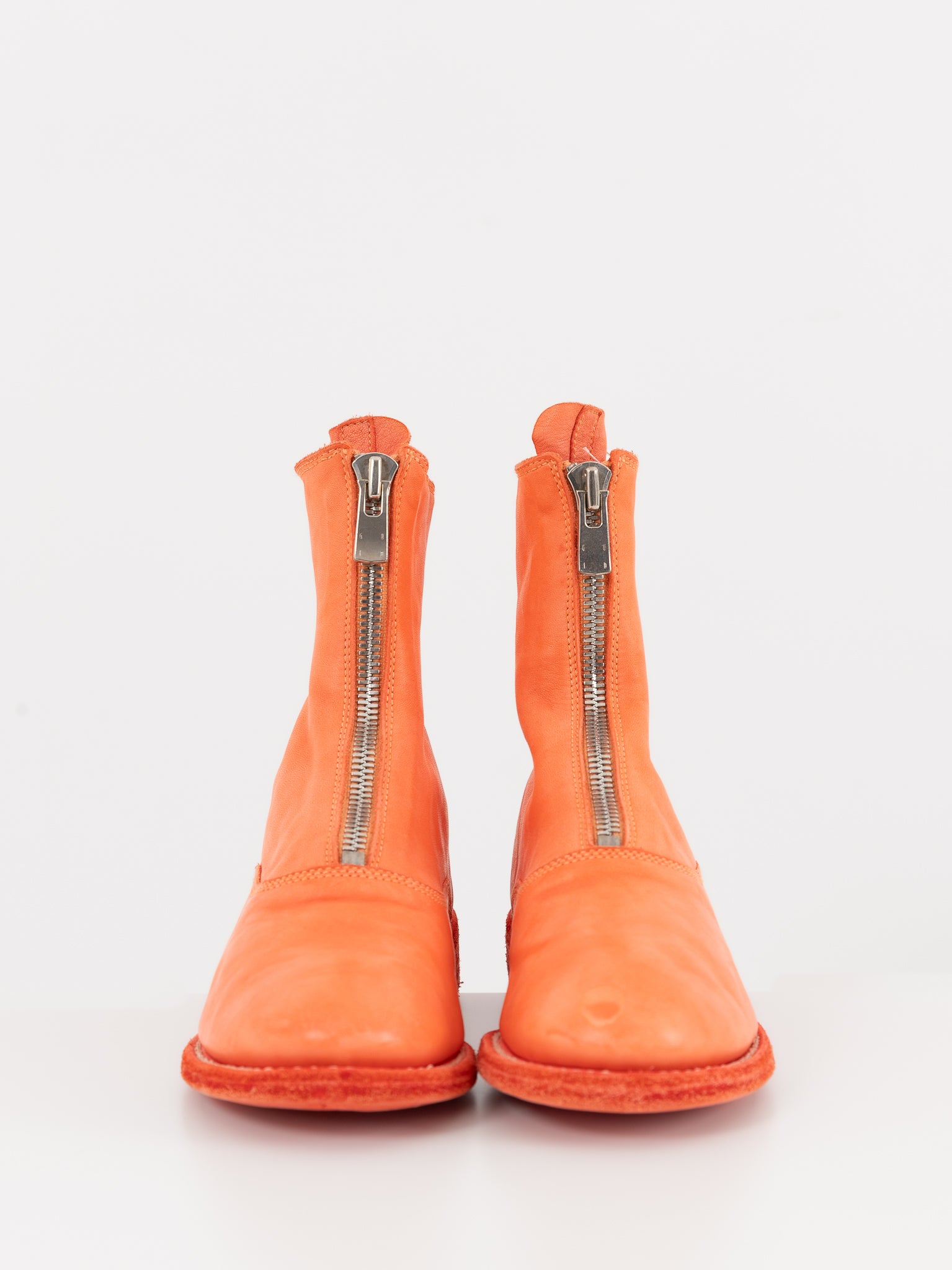 Guidi Front Zip Boot 210 in Coral - GUIDI at Worthwhile - shop BOOT