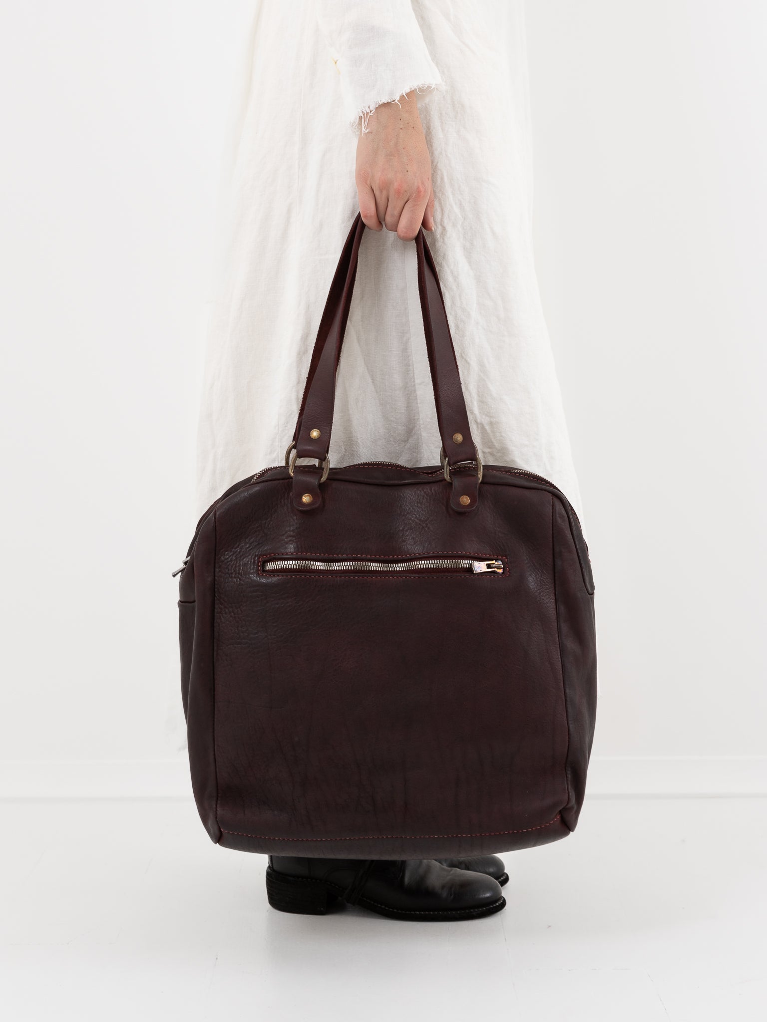 Guidi Doctor Bag DR01 in Burgundy - GUIDI at Worthwhile - shop BAG