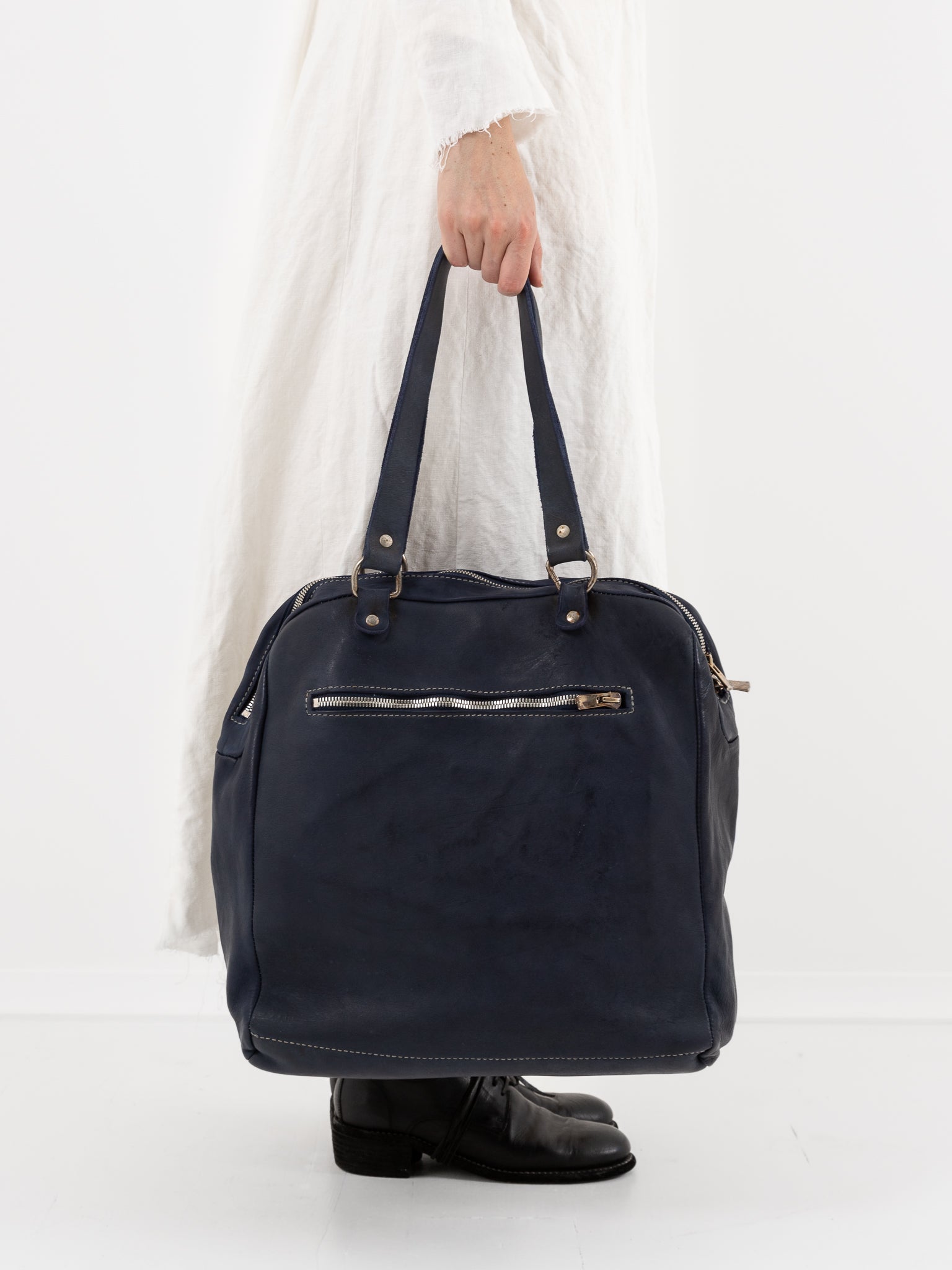 Guidi Doctor Bag DR01 in Navy - GUIDI at Worthwhile - shop BAG