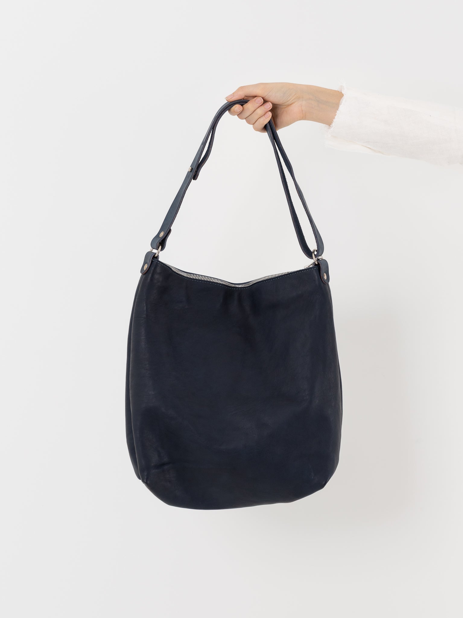 Guidi Shoulder Bag RA01 in Navy - GUIDI at Worthwhile - shop BAG