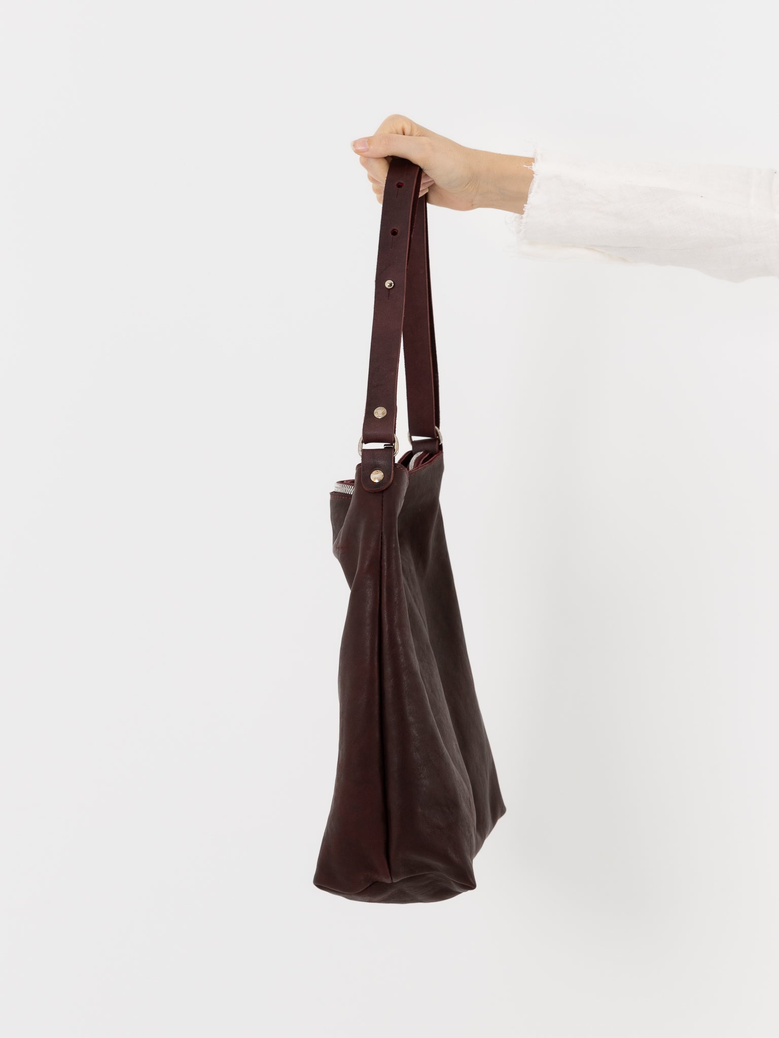 Guidi Shoulder Bag RA01 in Burgundy - GUIDI at Worthwhile - shop BAG