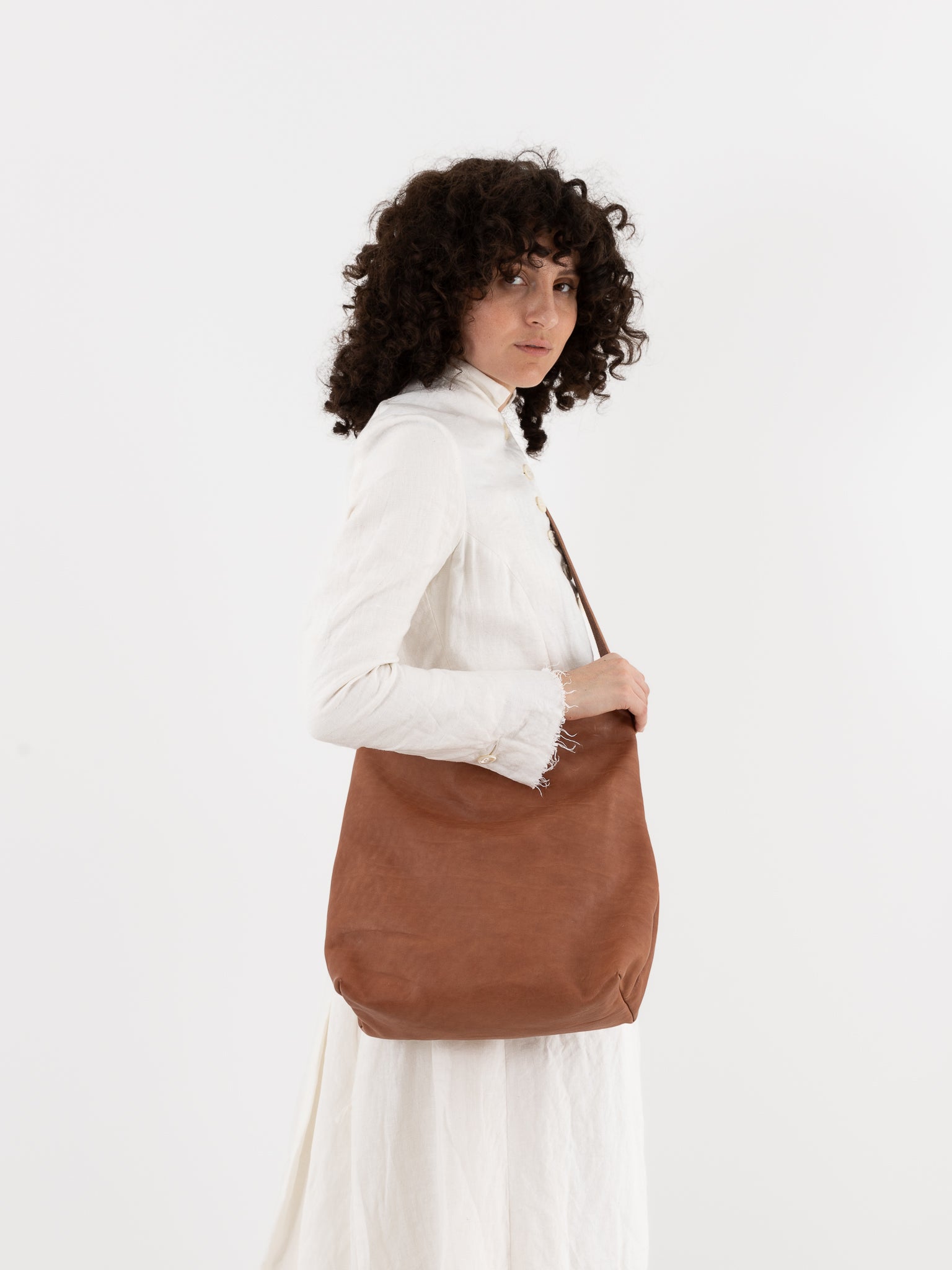 Guidi Shoulder Bag RA01 in Taupe - GUIDI at Worthwhile - shop BAG