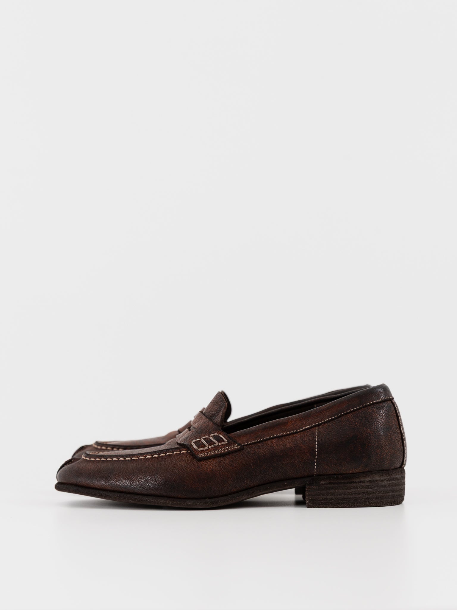 Guidi Classic Loafer 591_U in Dark Brown - GUIDI at Worthwhile - shop SHOES