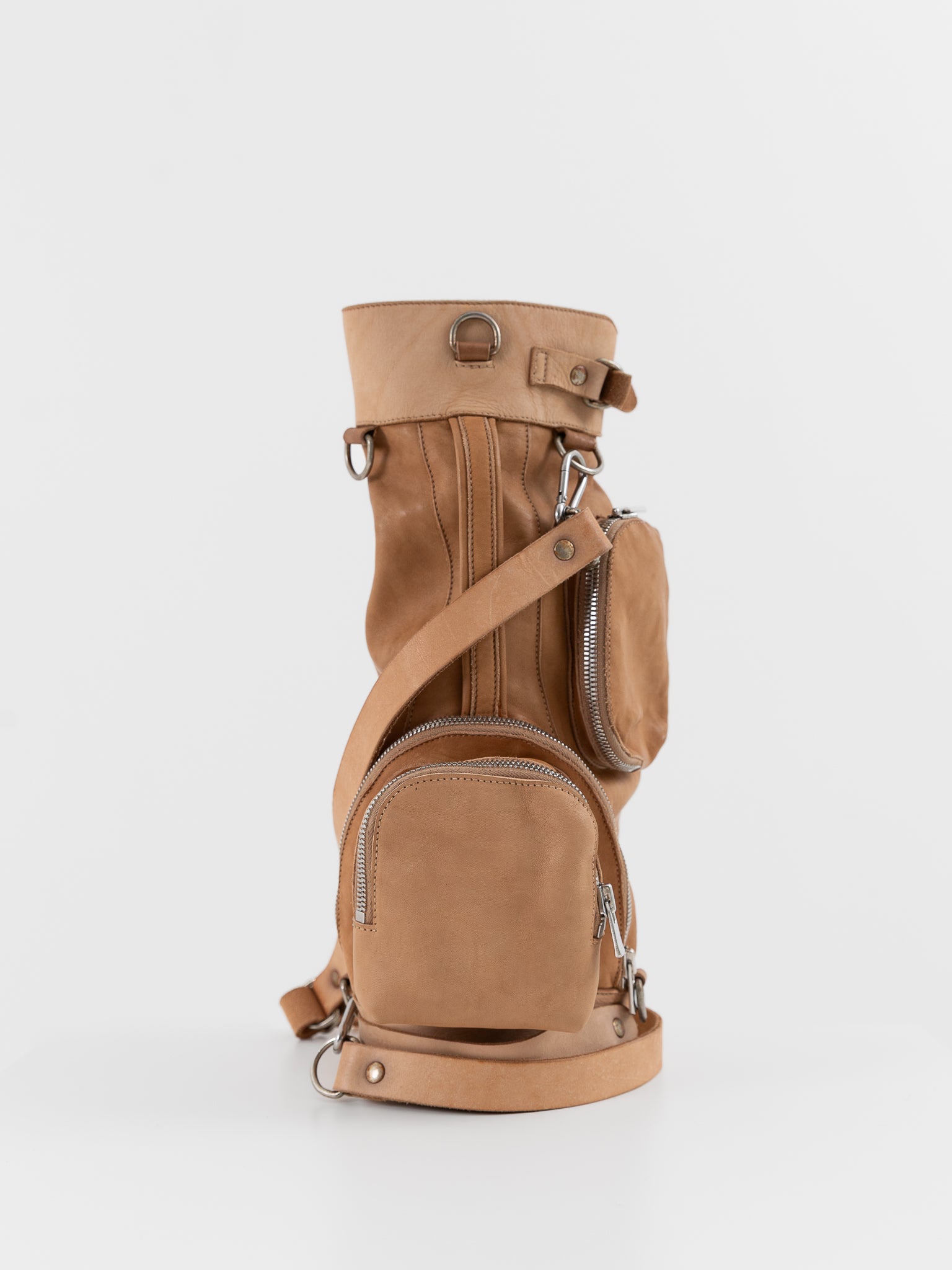 Guidi Large Golf Shoulder Bag GO03 in Sand - GUIDI at Worthwhile - shop BAG