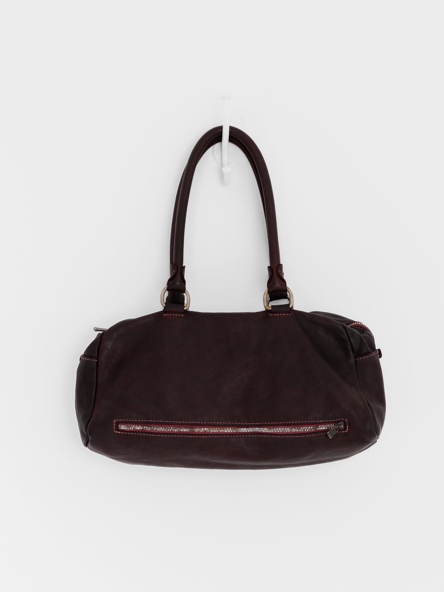Guidi Medium Golf Handle Bag GO04 in Burgundy - GUIDI at Worthwhile - shop BAG