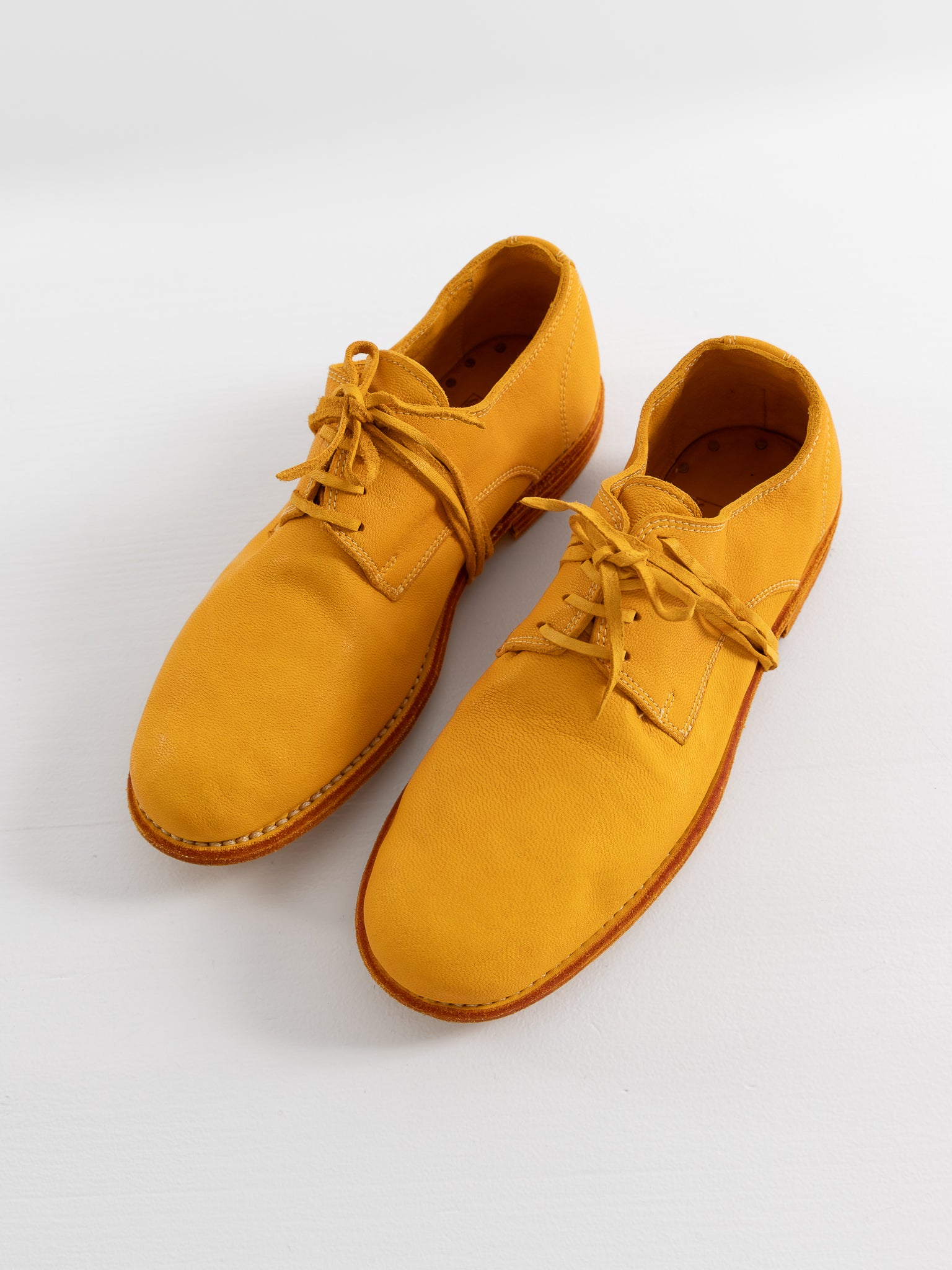 Guidi Classic Derby 992MS in Yellow - GUIDI at Worthwhile - shop SHOES