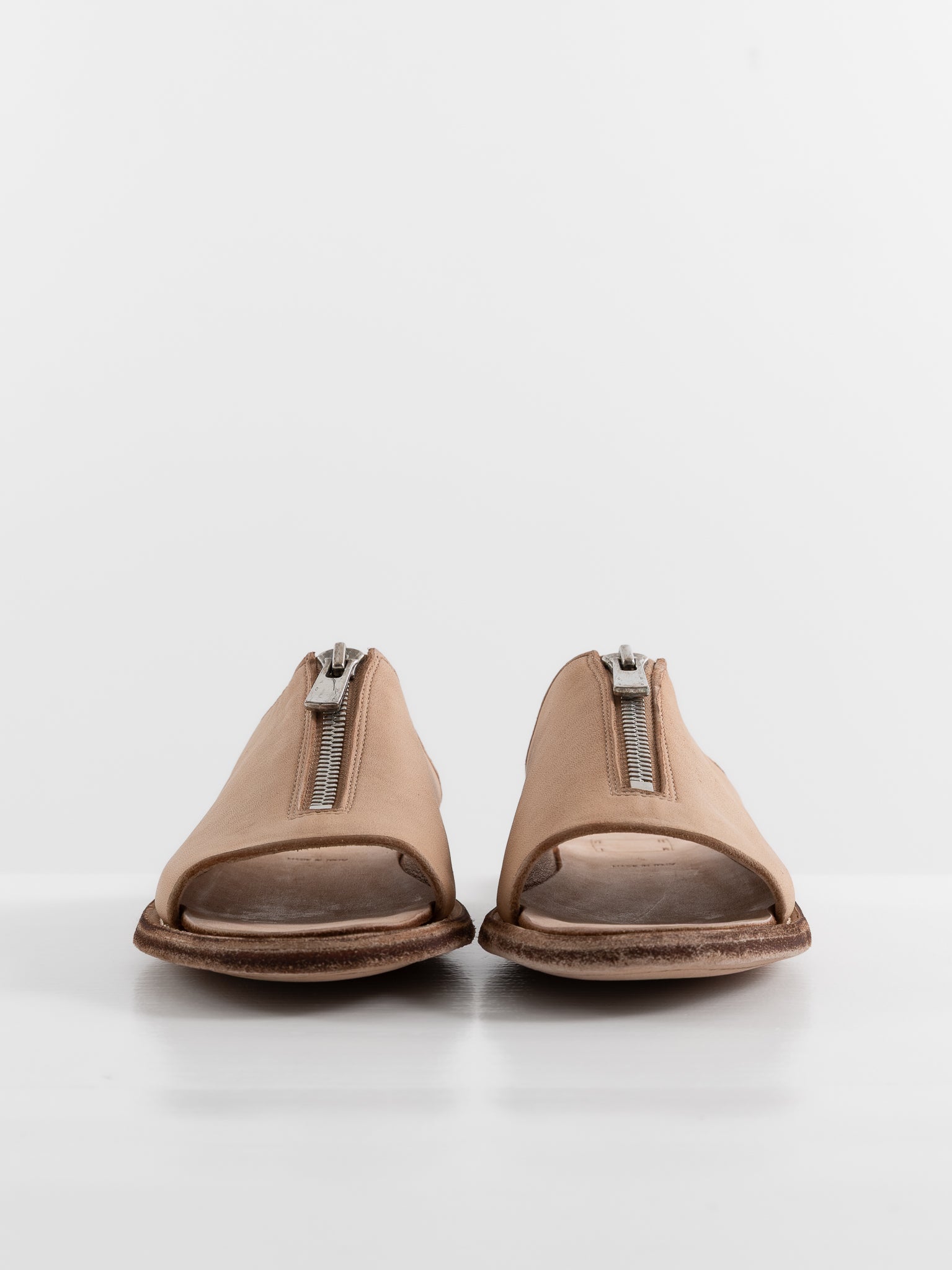 Guidi Zip Sandal BRKZ06 in Tan - GUIDI at Worthwhile - shop SANDAL