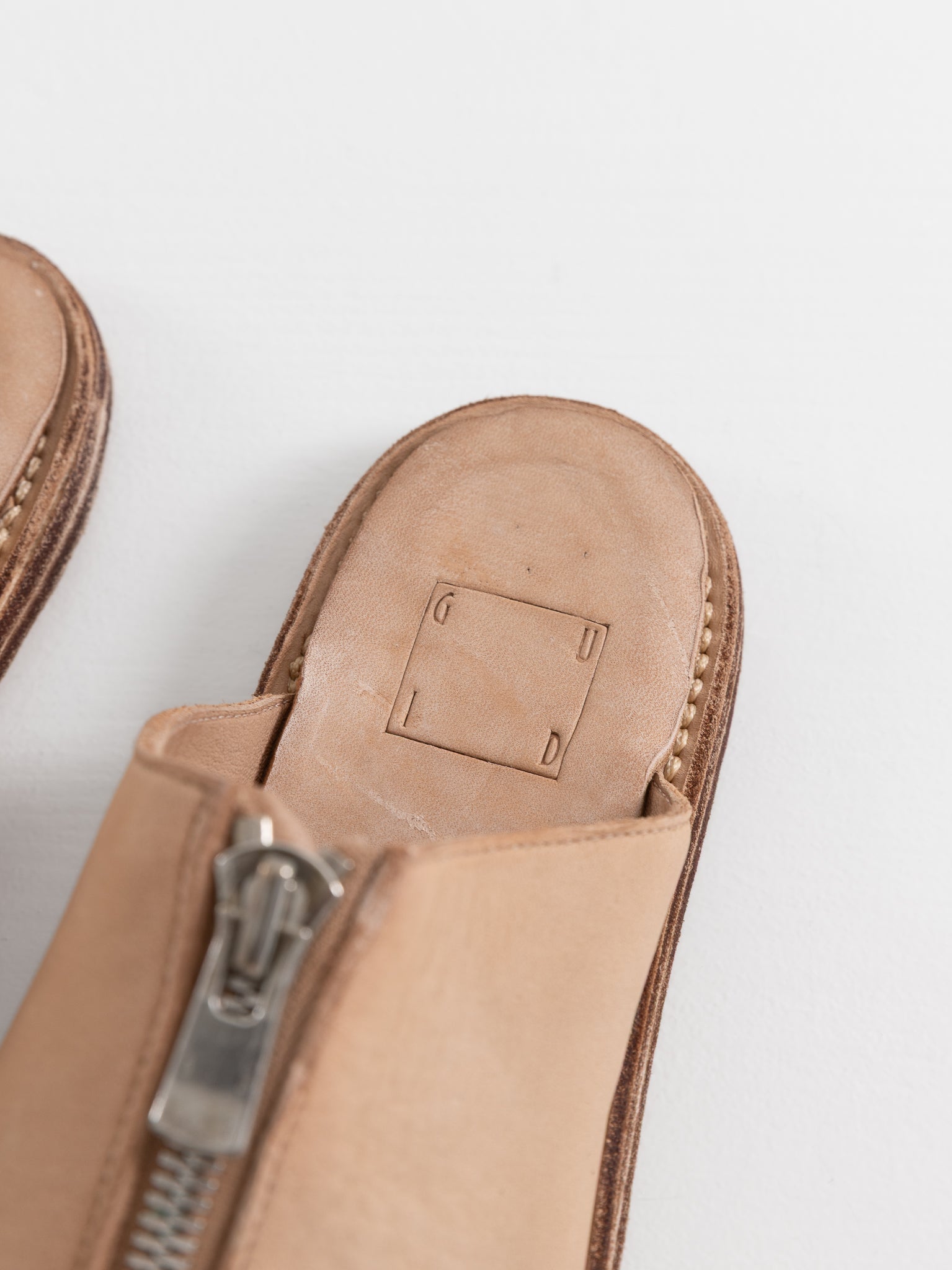 Guidi Zip Sandal BRKZ06 in Tan - GUIDI at Worthwhile - shop SANDAL