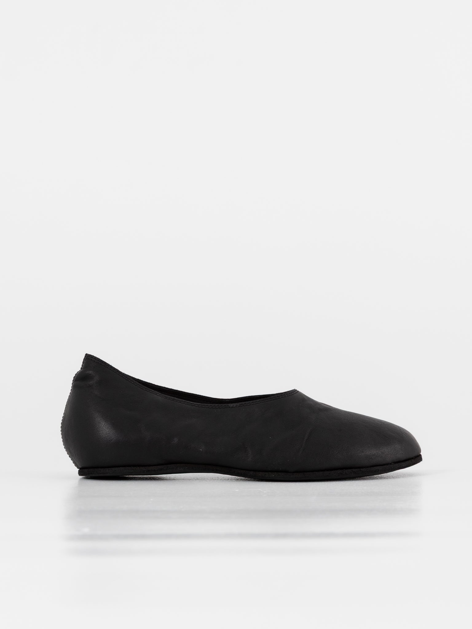 未使用 EMATYTE Worker Shoes guidi leather Guidi Ballerina Flat 626R in Black at Worthwhile