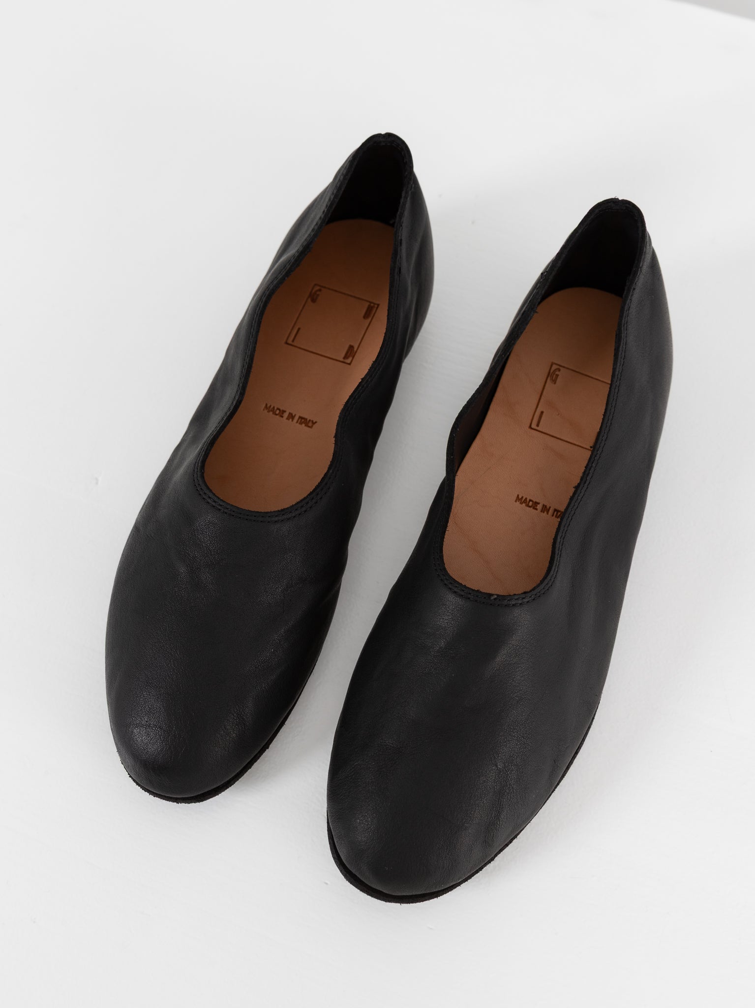 Guidi Ballerina Flat 626R in Black - GUIDI at Worthwhile - shop SHOES
