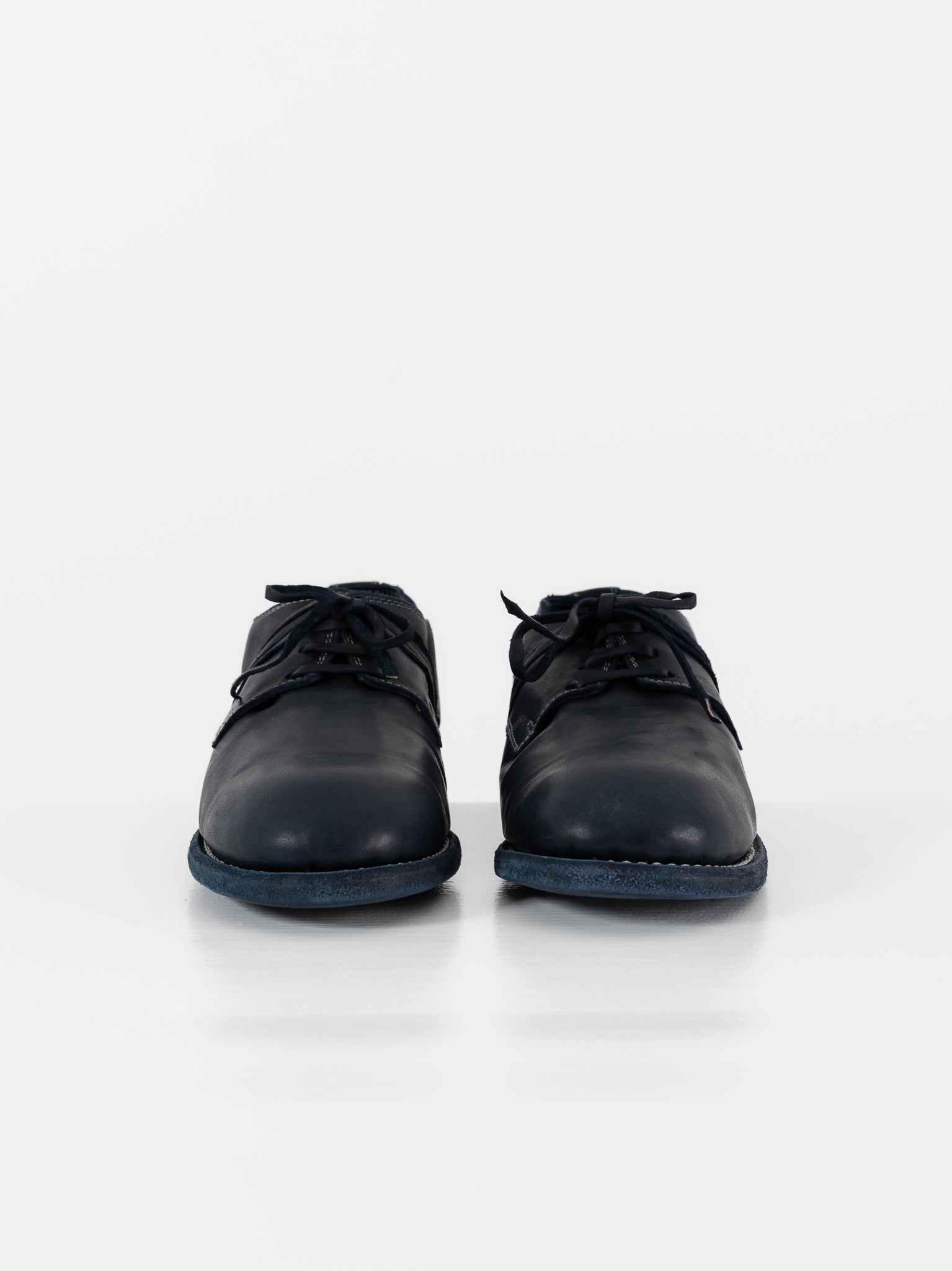 Guidi Classic Derby 992 in Navy Blue - GUIDI at Worthwhile - shop SHOES