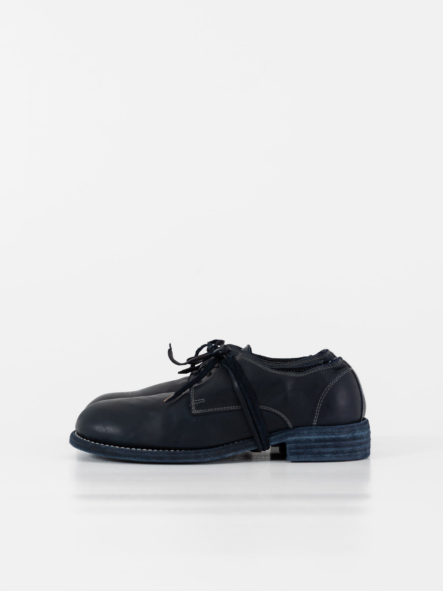 Guidi Classic Derby 992 in Navy Blue - GUIDI at Worthwhile - shop SHOES