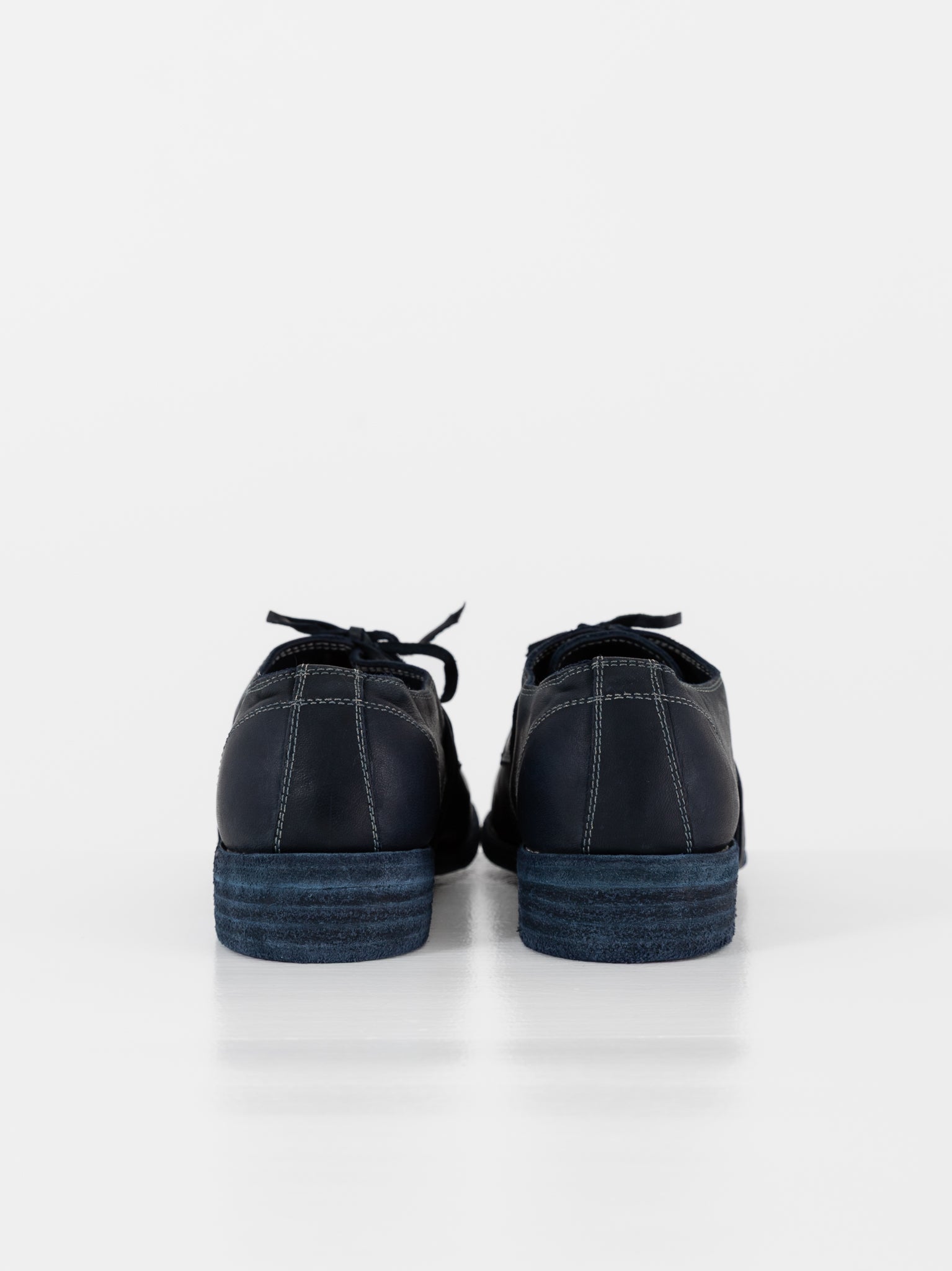 Guidi Classic Derby 992 in Navy Blue - GUIDI at Worthwhile - shop SHOES