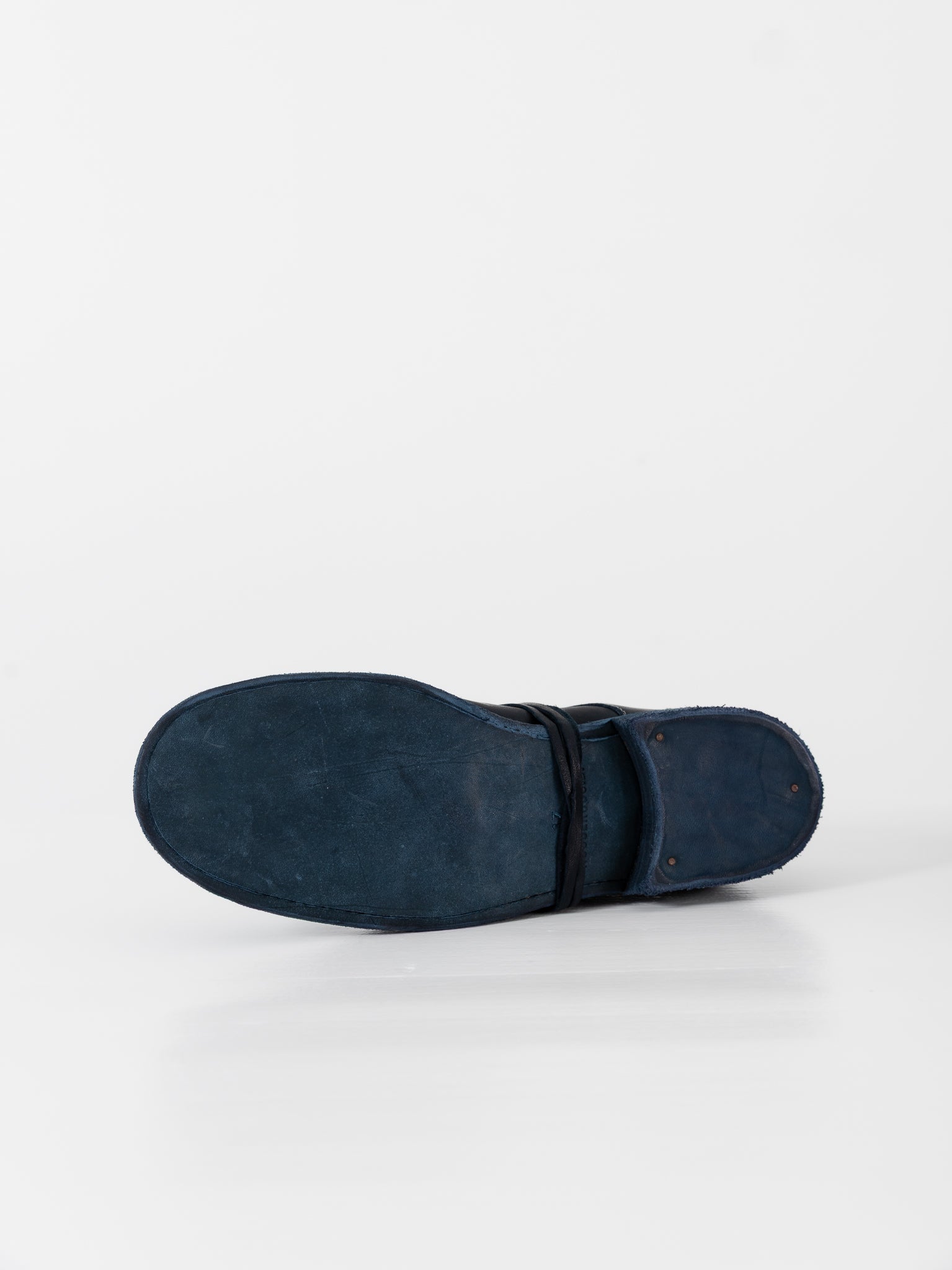 Guidi Classic Derby 992 in Navy Blue - GUIDI at Worthwhile - shop SHOES
