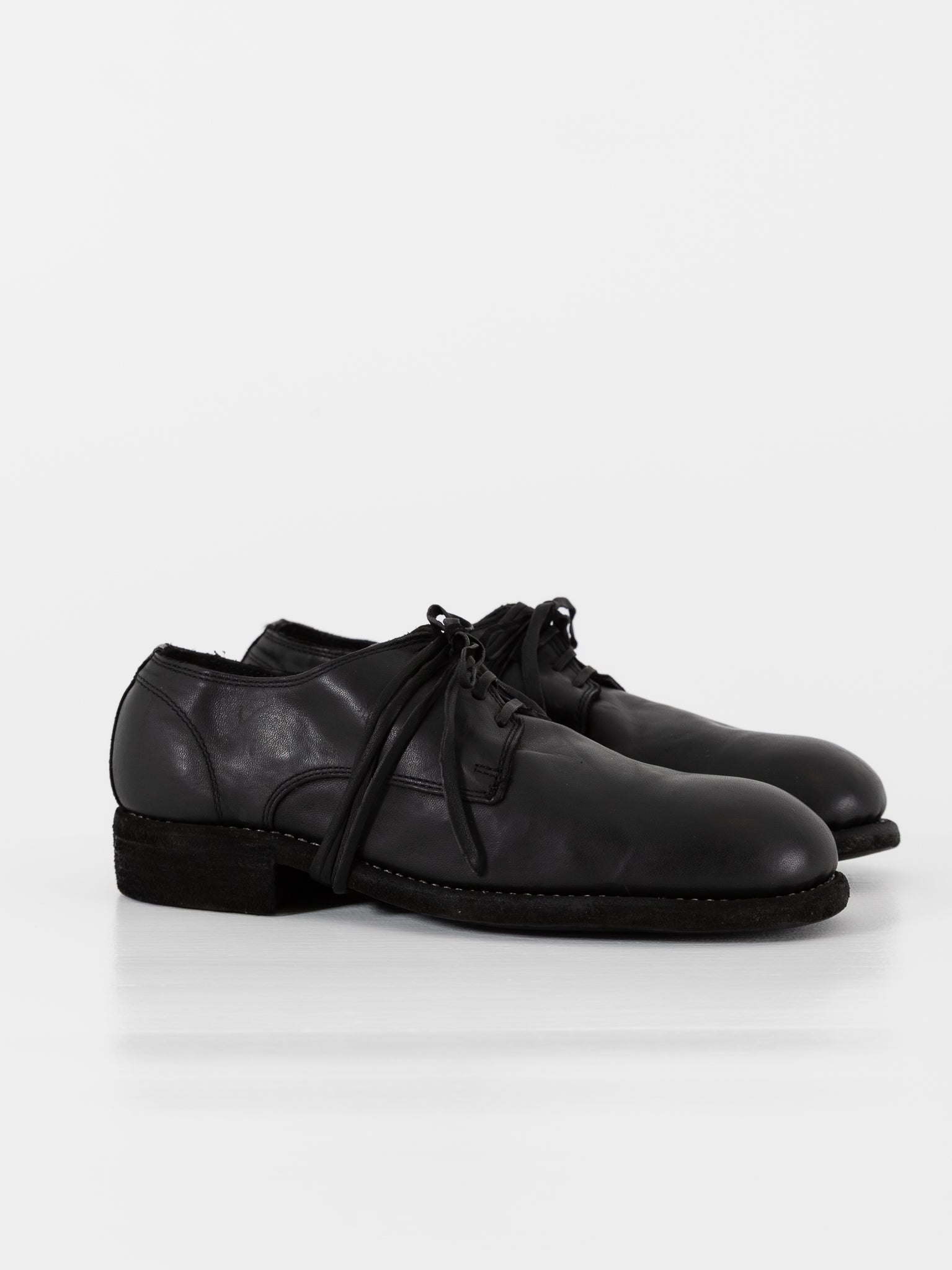 Guidi Classic Derby 992 in Black - GUIDI at Worthwhile - shop SHOES