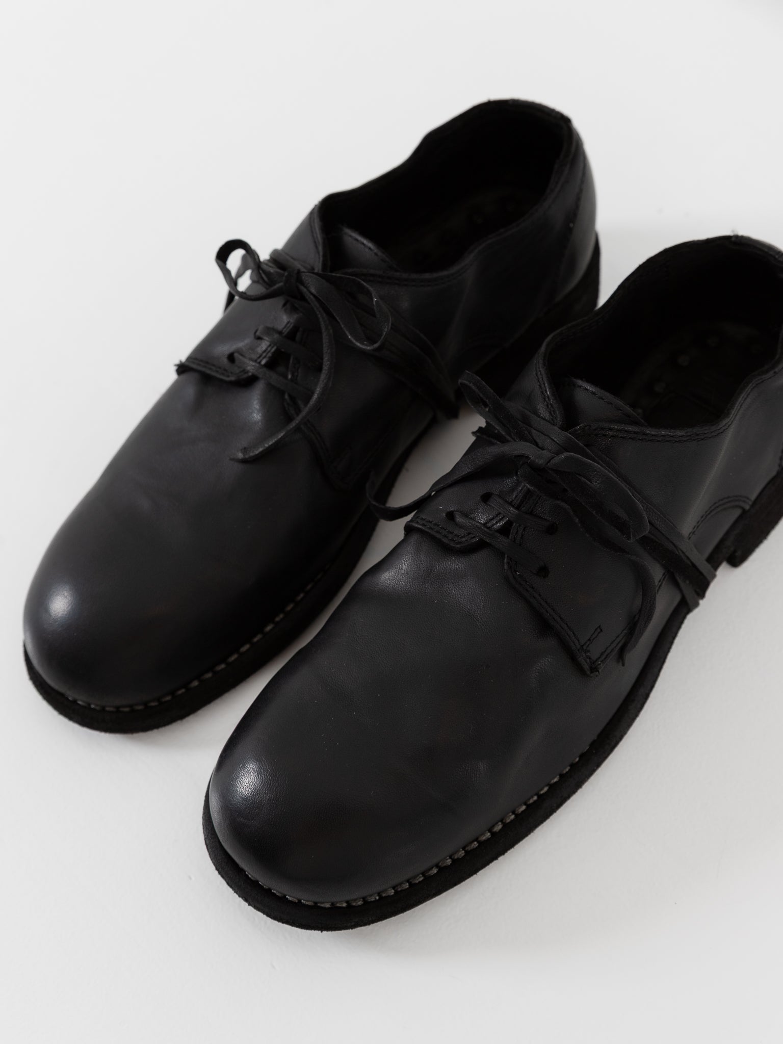 Guidi Classic Derby 992 in Black - GUIDI at Worthwhile - shop SHOES