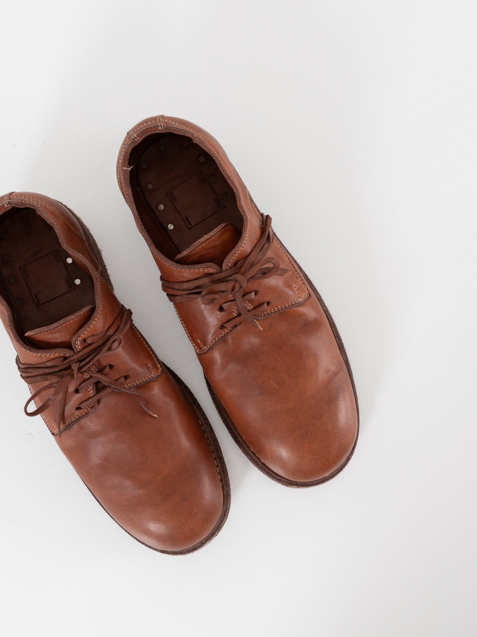 Guidi Classic Derby 992 in Taupe - GUIDI at Worthwhile - shop SHOES