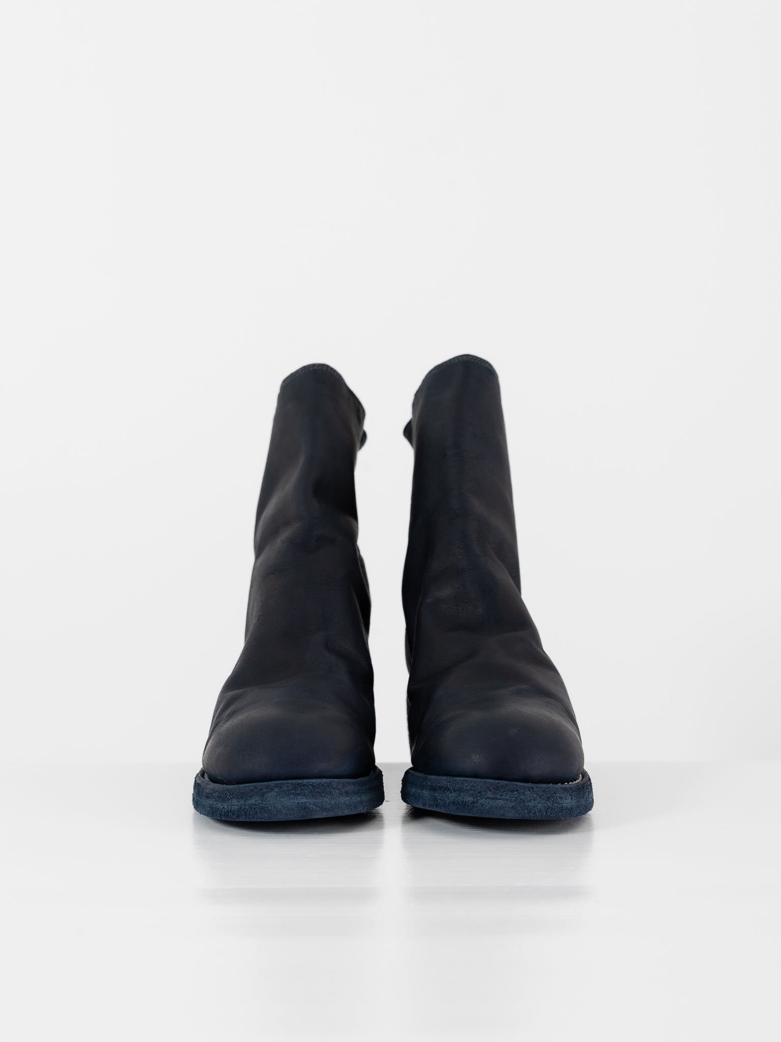 Guidi Back Zip Boot 796Z in Navy Blue - GUIDI at Worthwhile - shop BOOT