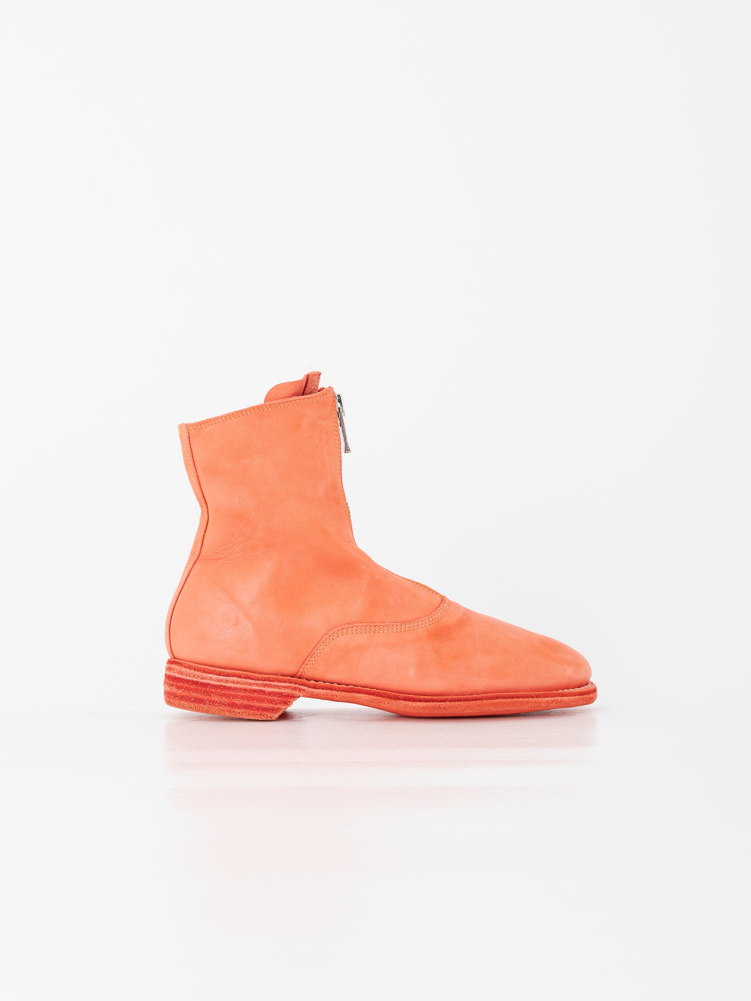 Guidi Front Zip Boot 210, Coral - Worthwhile