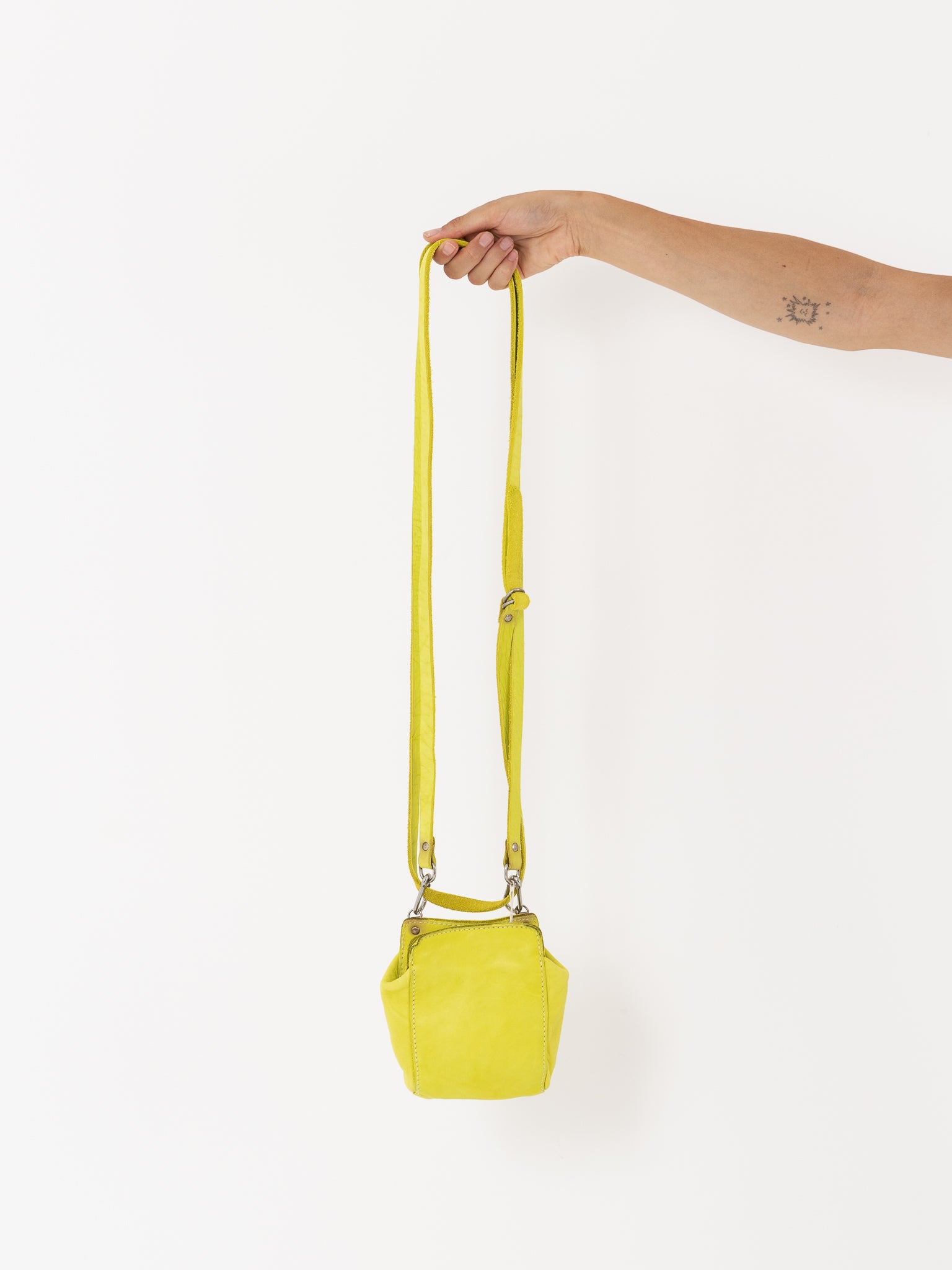 Guidi RT02 Crossbody Bag, Neon Yellow - Worthwhile