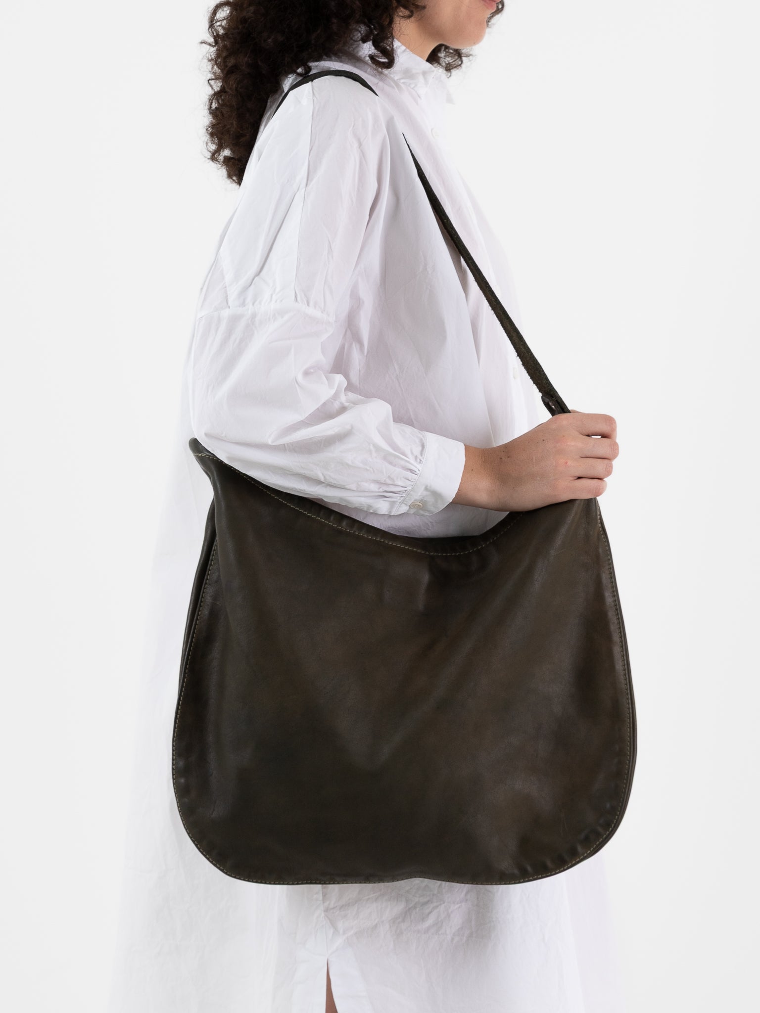 Guidi Crossbody Bag Q20 in Army Green - GUIDI at Worthwhile - shop BAG
