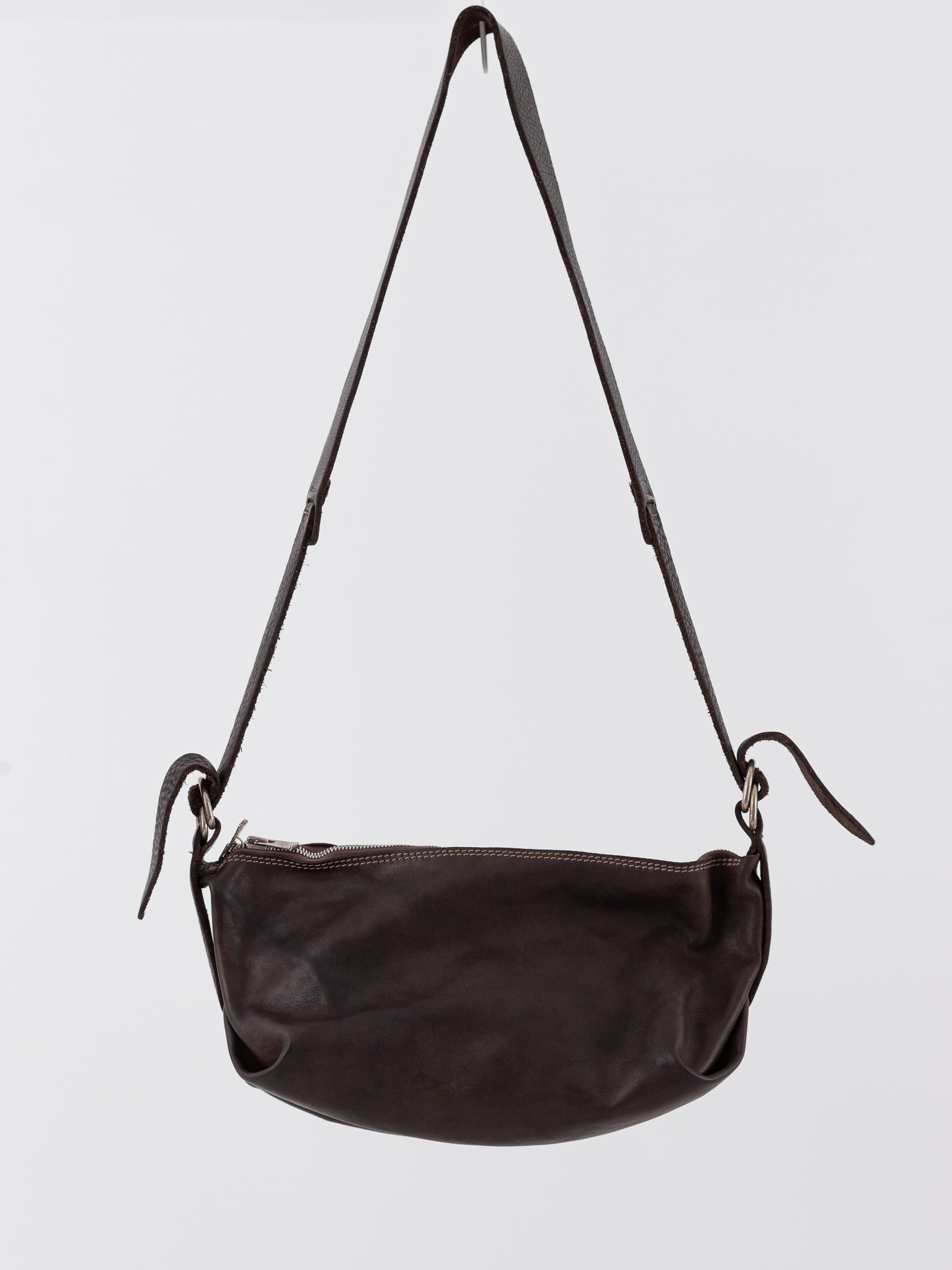 Guidi Crossbody Bag Q150 in Dark Brown - GUIDI at Worthwhile - shop BAG