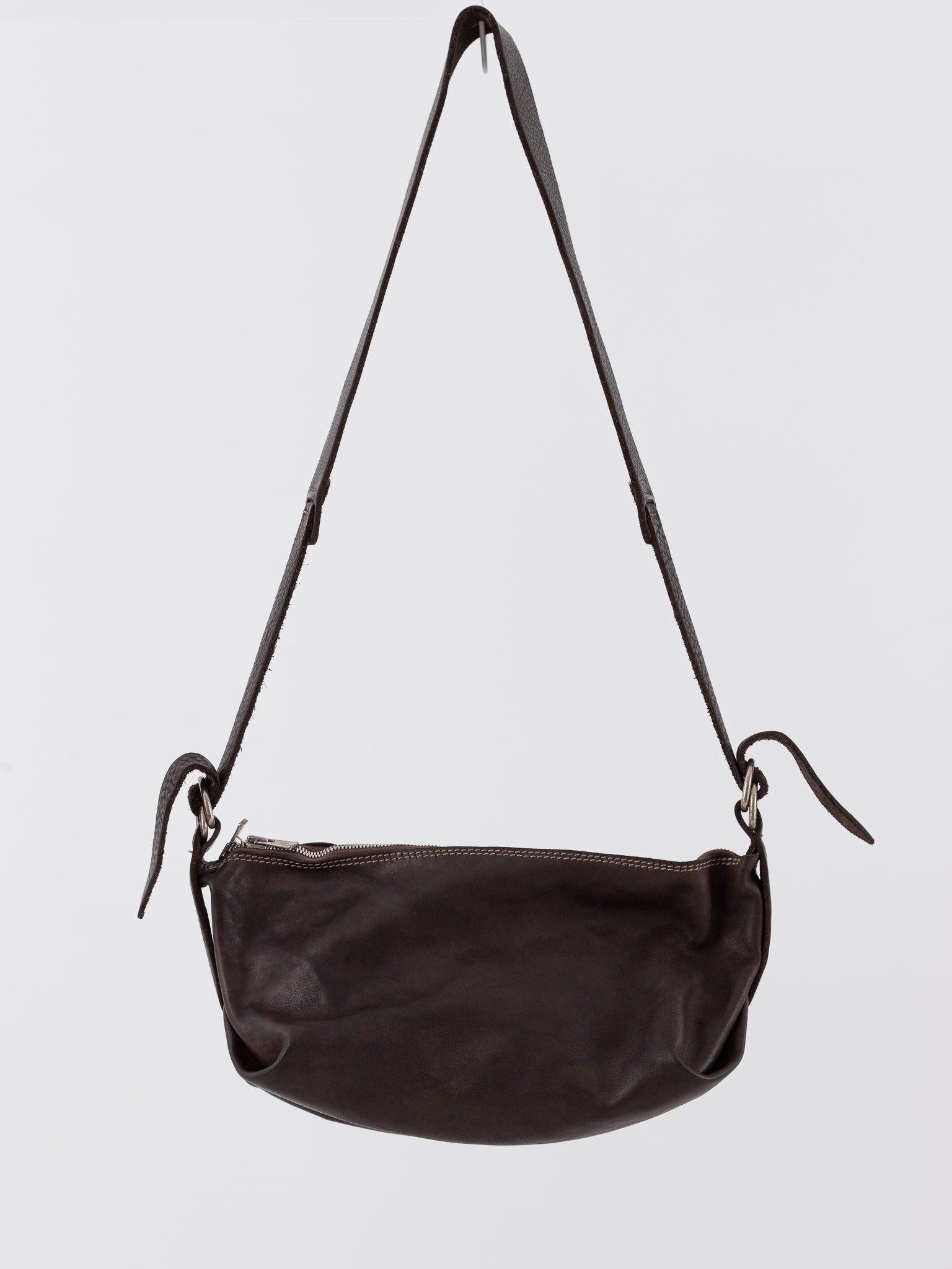 Guidi Crossbody Bag Q150 in Dark Brown - GUIDI at Worthwhile - shop BAG