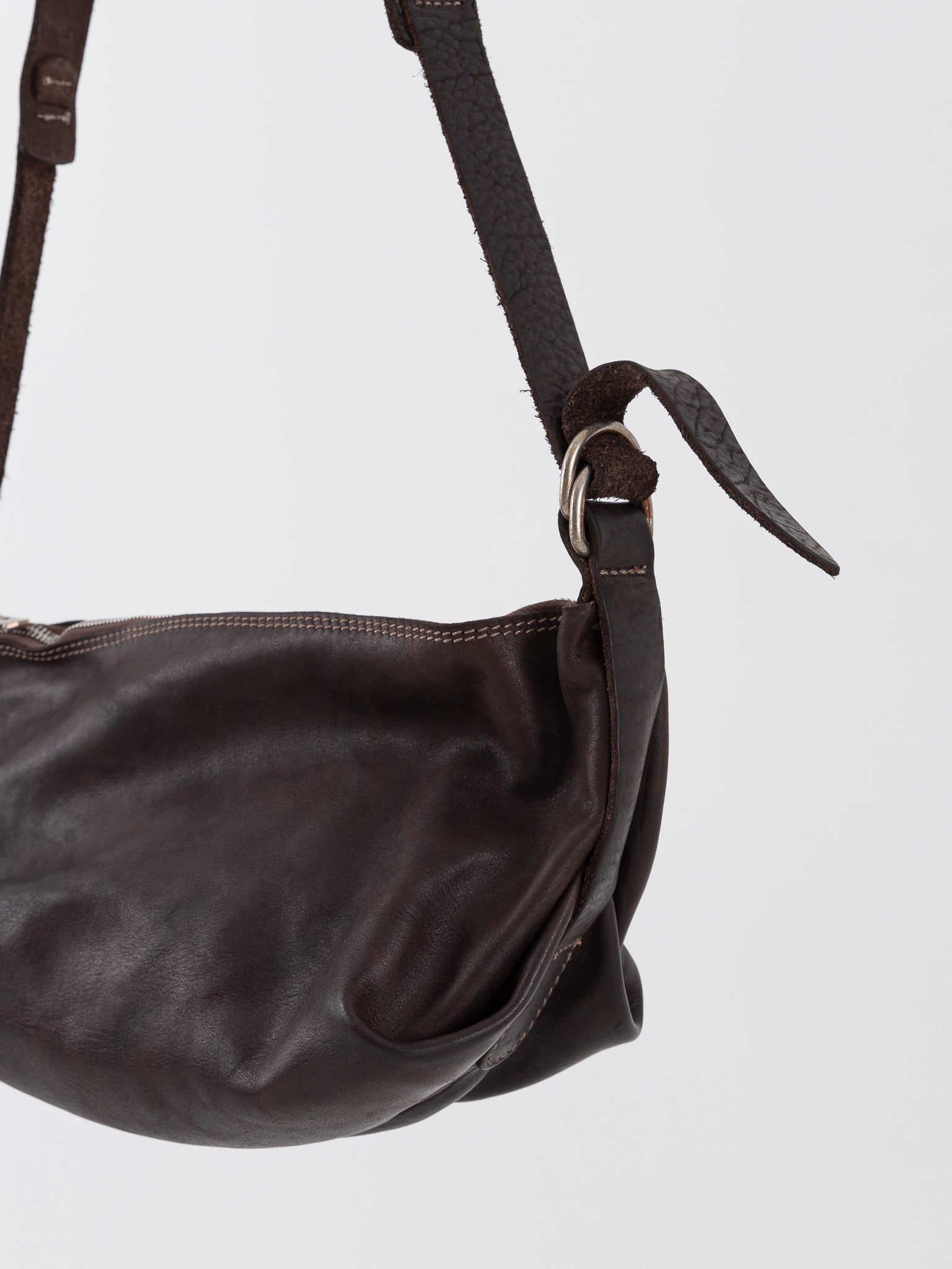 Guidi Crossbody Bag Q150 in Dark Brown - GUIDI at Worthwhile - shop BAG