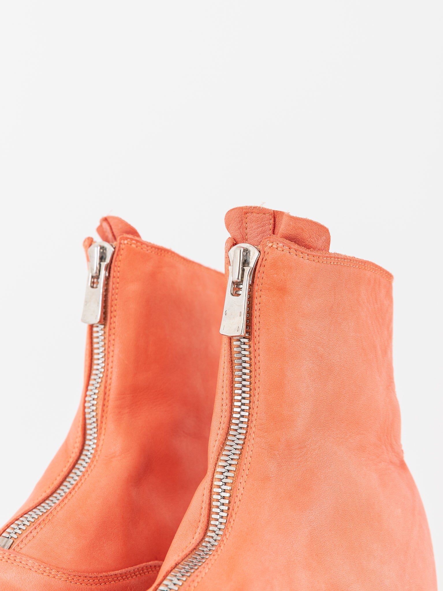 Guidi Front Zip Boot 210 in Coral - GUIDI at Worthwhile - shop BOOT