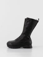 Guidi Front Zip High Sneaker Boot VS09 in Black - GUIDI at Worthwhile - shop BOOT