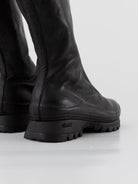 Guidi Front Zip High Sneaker Boot VS09 in Black - GUIDI at Worthwhile - shop BOOT