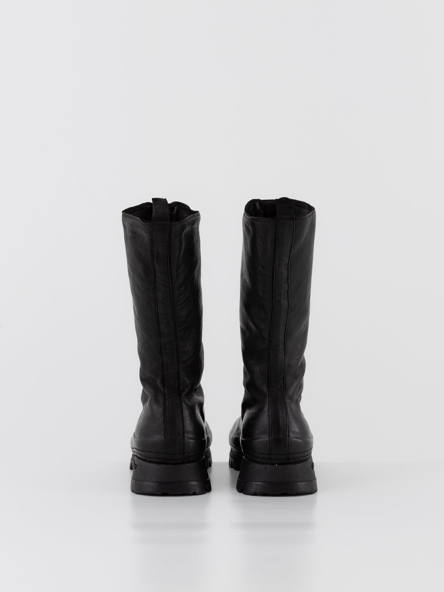 Guidi Front Zip High Sneaker Boot VS09 in Black - GUIDI at Worthwhile - shop BOOT