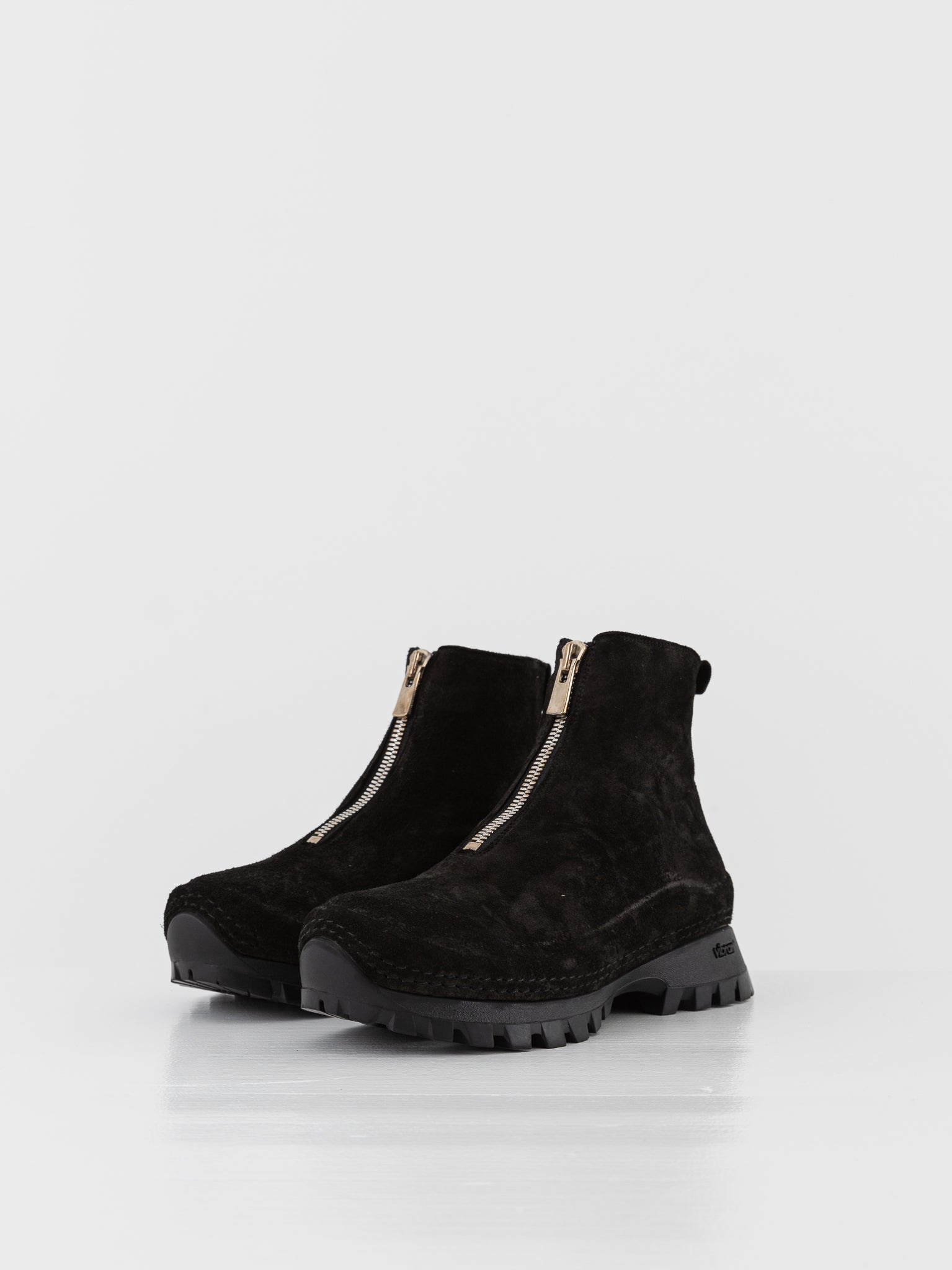 Guidi Front Zip Sneaker Boot VS01 in Black - GUIDI at Worthwhile - shop BOOT