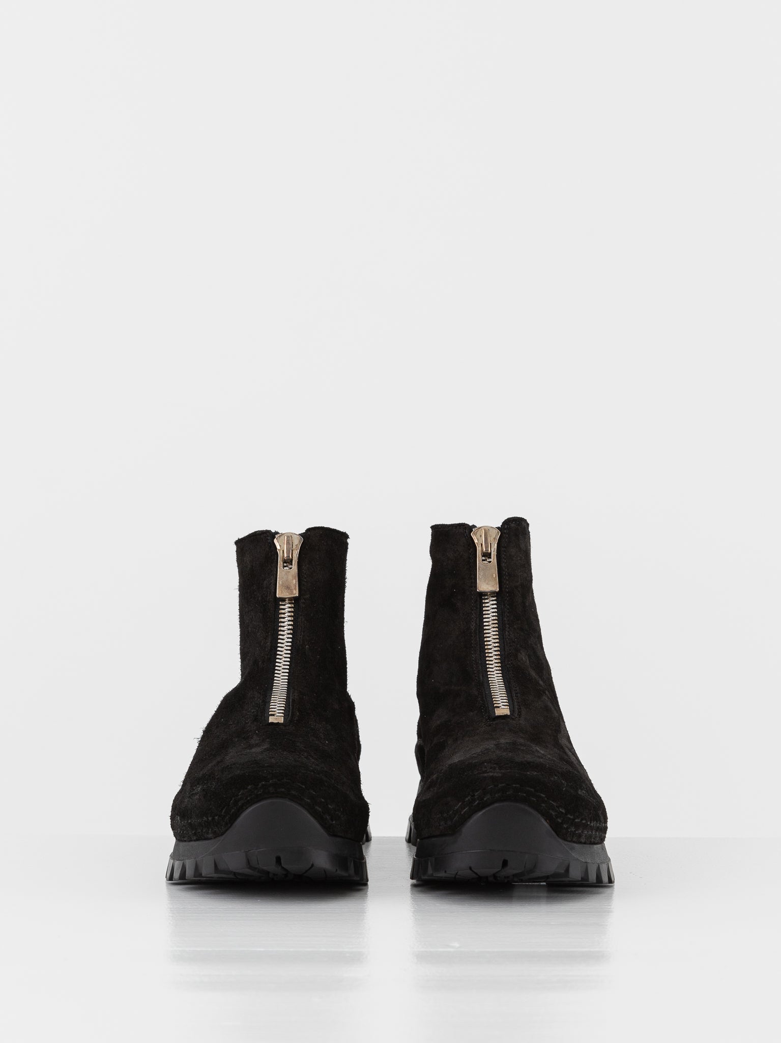 Guidi Front Zip Sneaker Boot VS01 in Black - GUIDI at Worthwhile - shop BOOT
