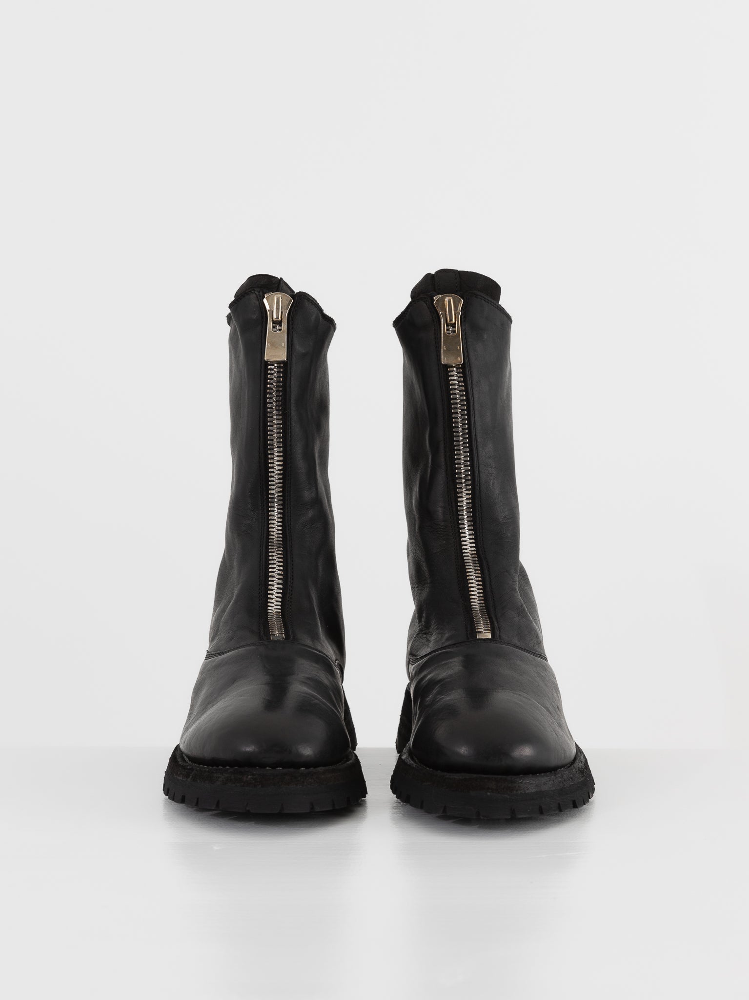 Guidi Mid Calf Zip Boot 310WV in Black - GUIDI at Worthwhile - shop BOOT