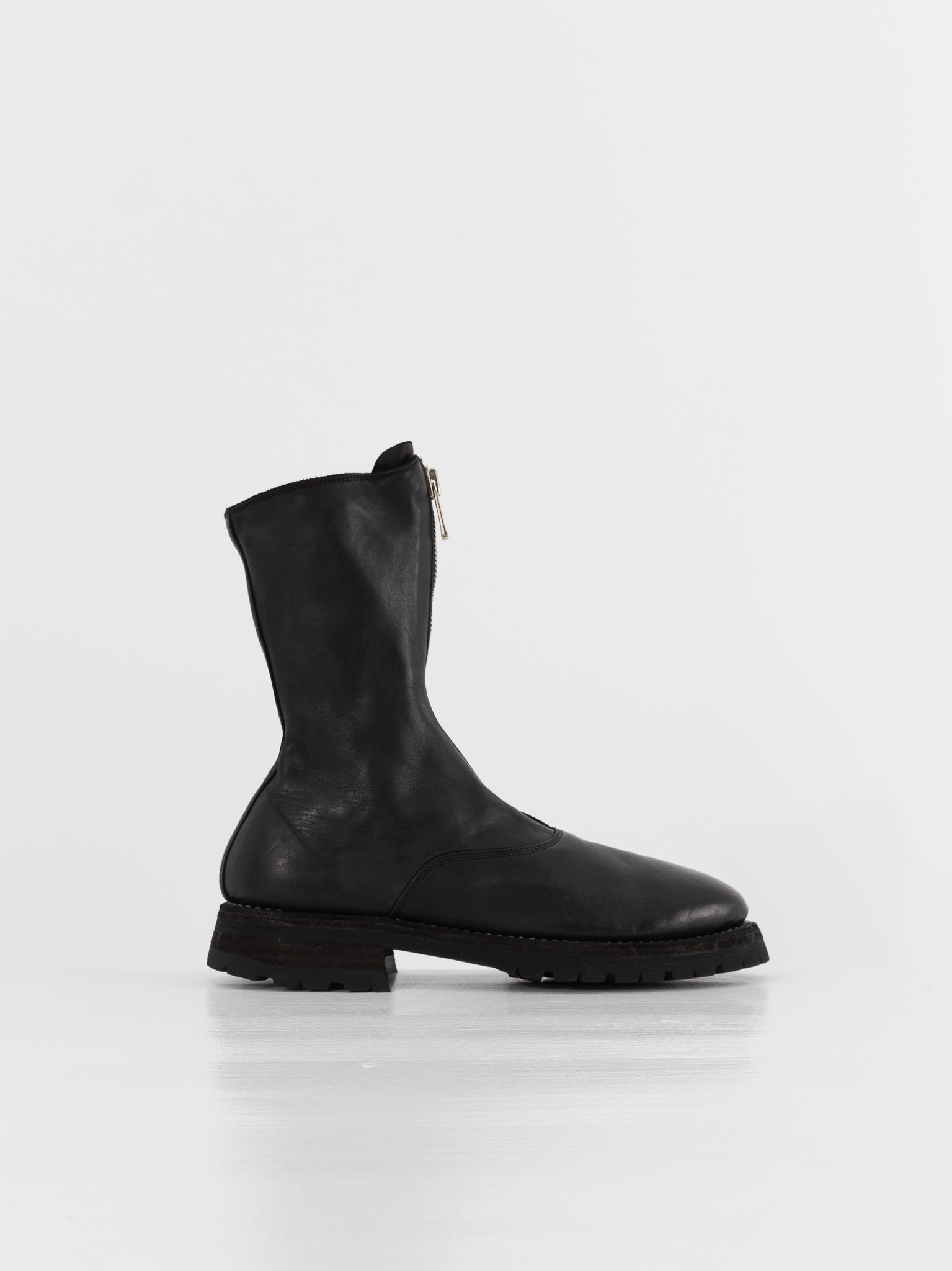 Guidi Mid Calf Zip Boot 310WV in Black - GUIDI at Worthwhile - shop BOOT