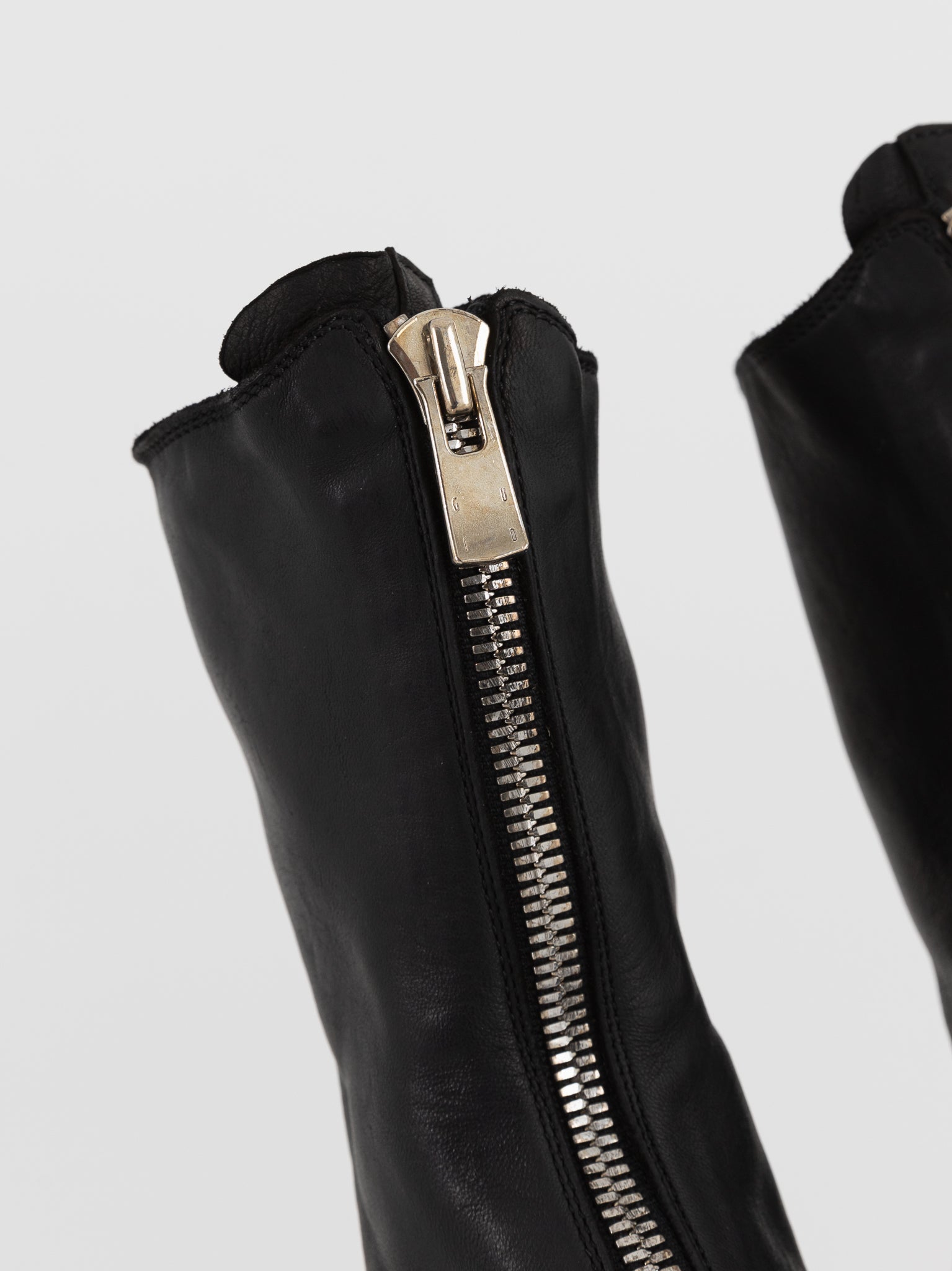 Guidi Mid Calf Zip Boot 310WV in Black - GUIDI at Worthwhile - shop BOOT