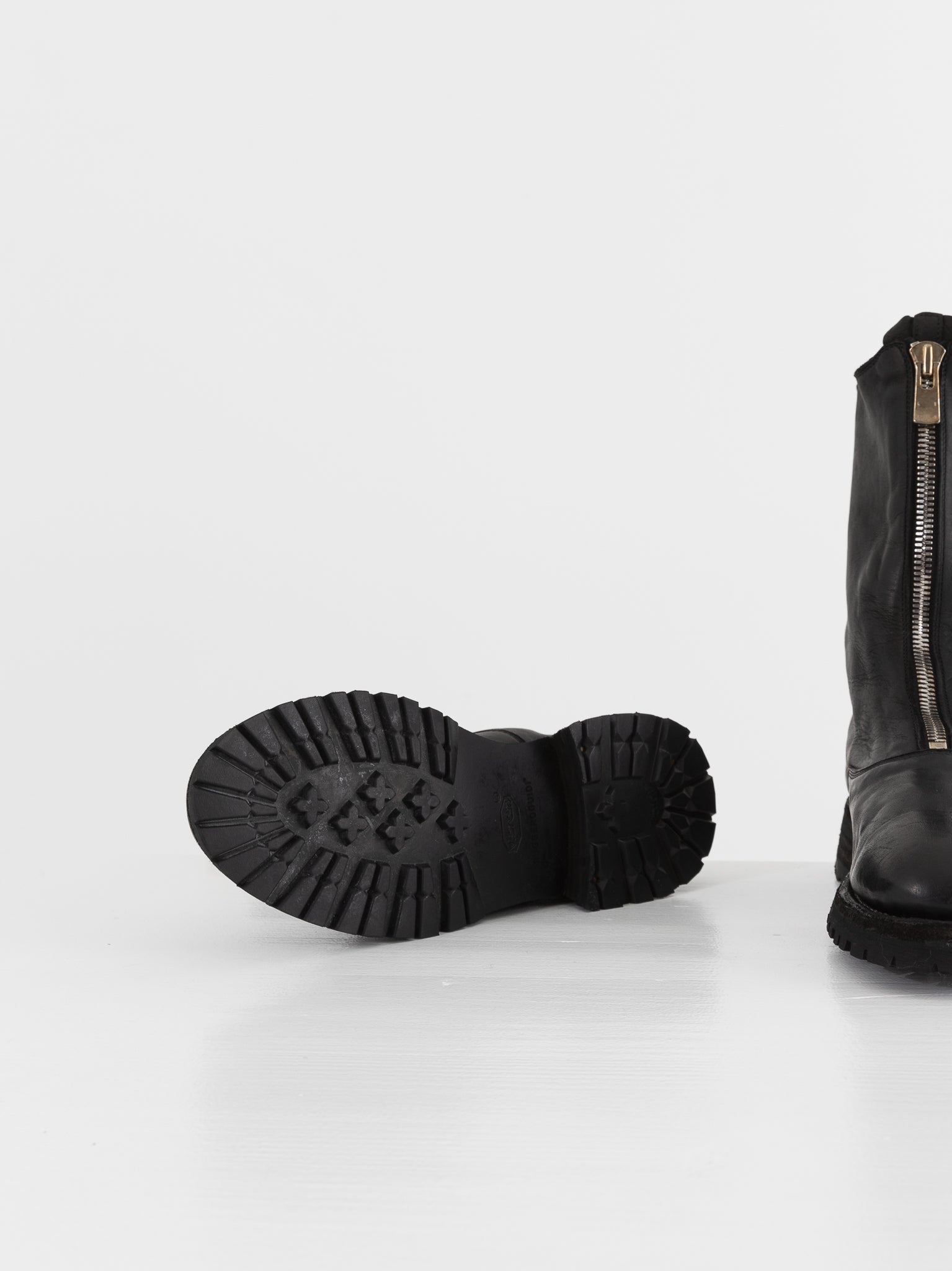 Guidi Mid Calf Zip Boot 310WV in Black - GUIDI at Worthwhile - shop BOOT