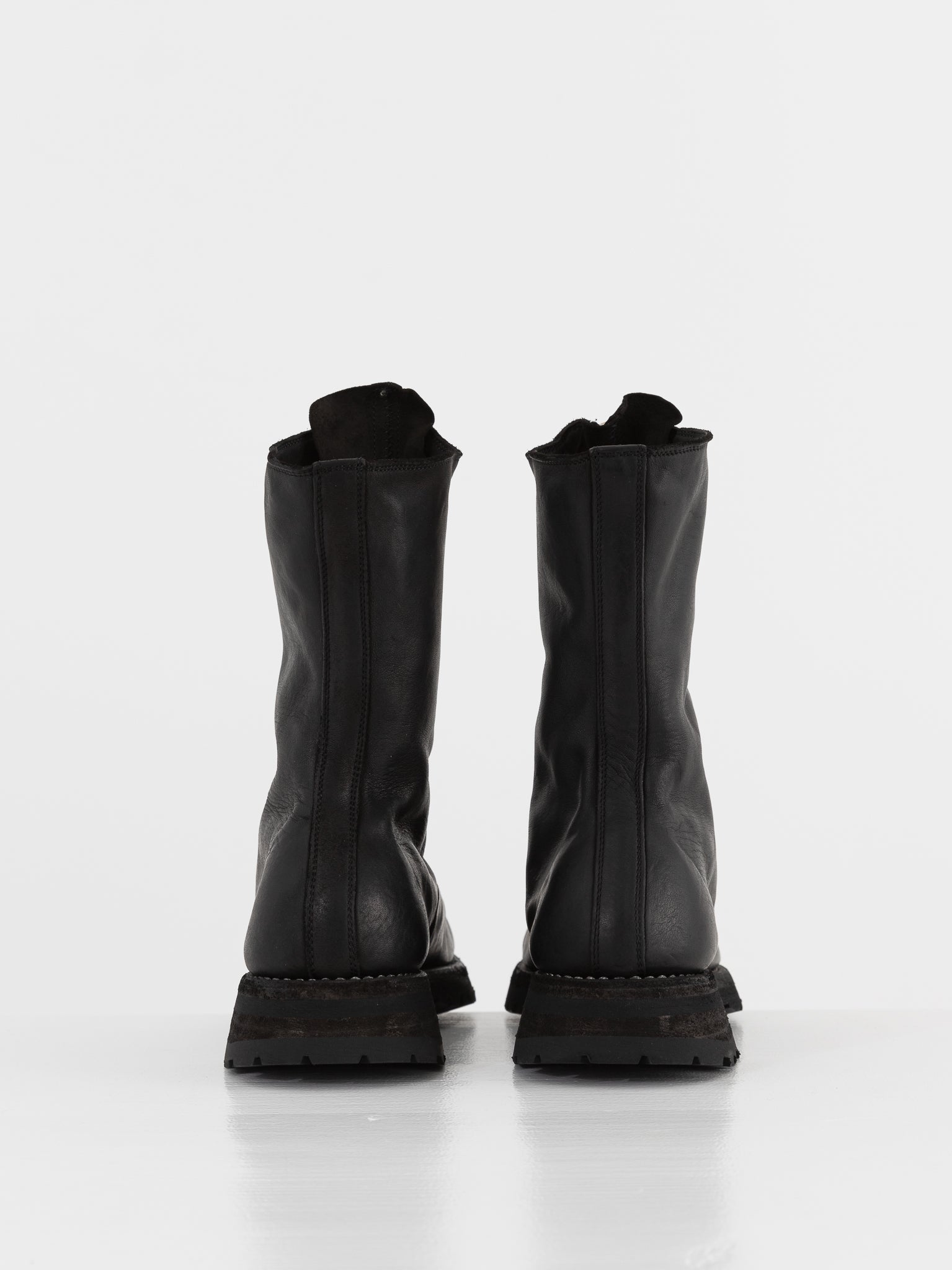 Guidi Mid Calf Zip Boot 310WV in Black - GUIDI at Worthwhile - shop BOOT