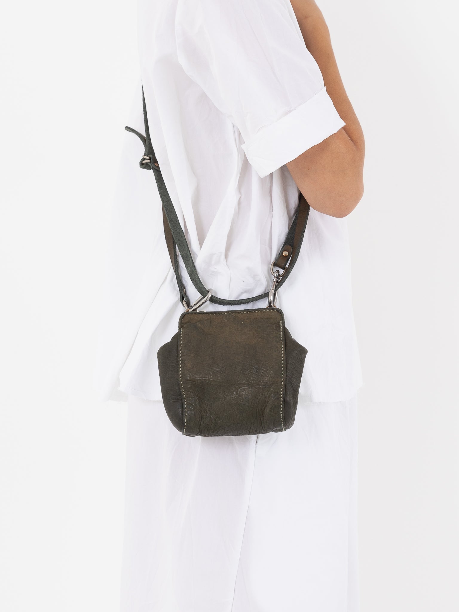 Guidi Crossbody Bag RT02 in Olive - GUIDI at Worthwhile - shop BAG