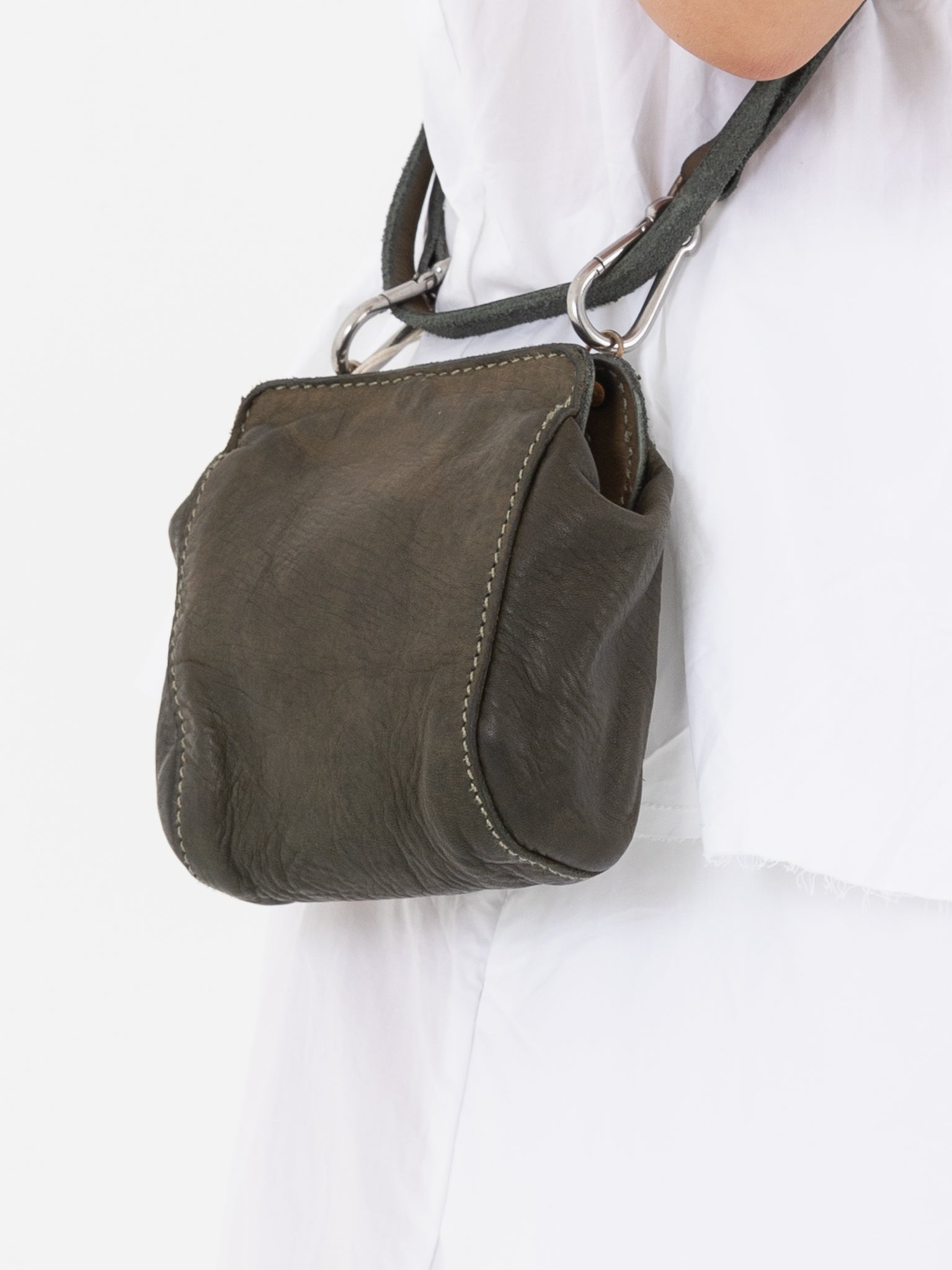 Guidi Crossbody Bag RT02 in Olive - GUIDI at Worthwhile - shop BAG