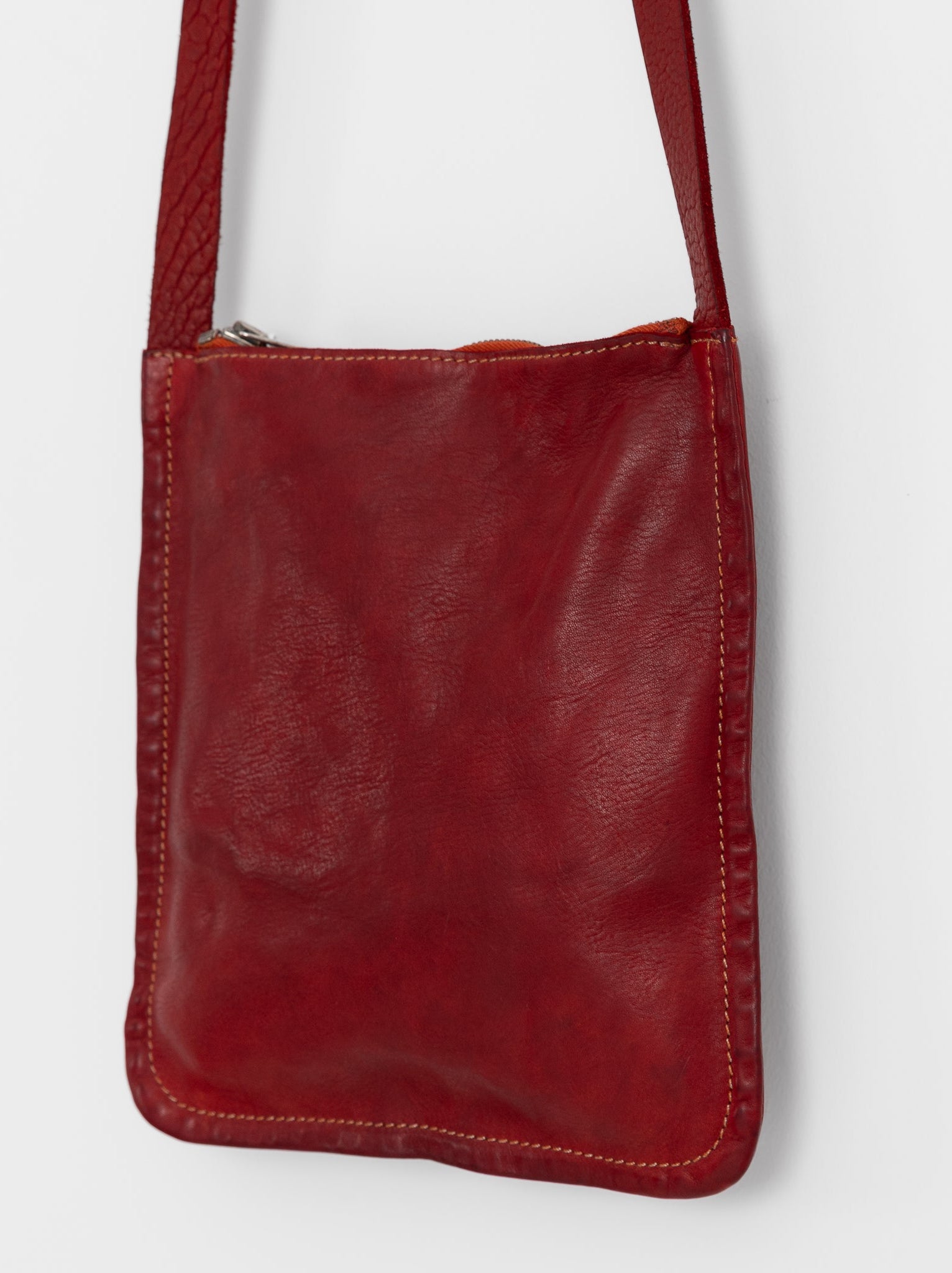Guidi Small Crossbody Bag W4 in Red - GUIDI at Worthwhile - shop BAG