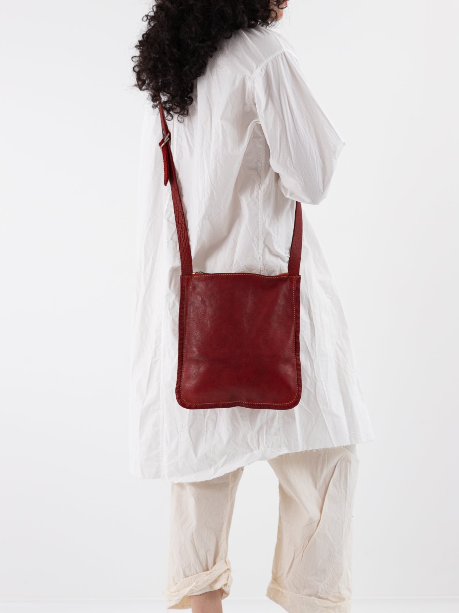 Guidi Small Crossbody Bag W4 in Red - GUIDI at Worthwhile - shop BAG