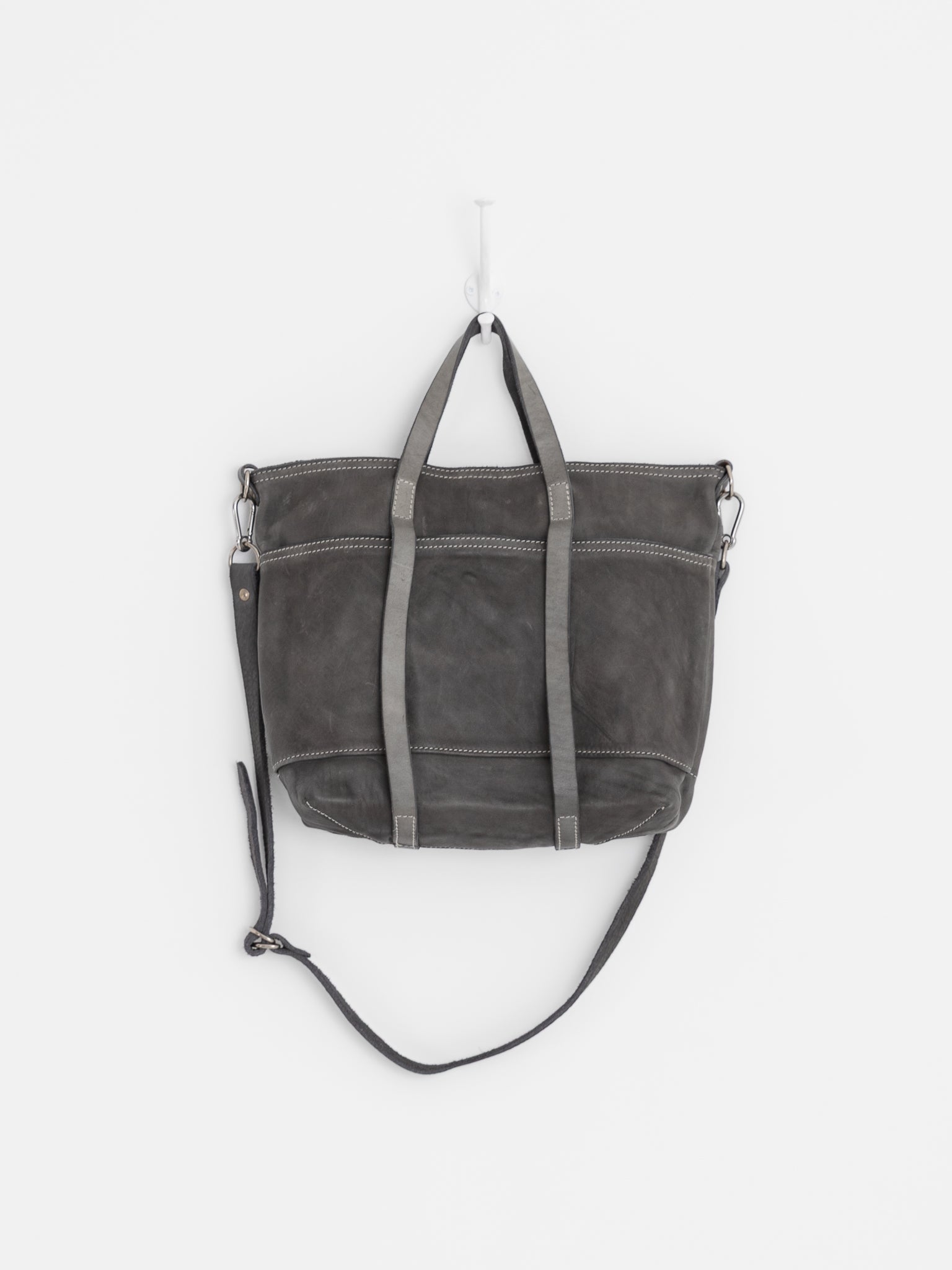 Guidi Small Tote Bag SH6 in Grey - GUIDI at Worthwhile - shop BAG