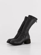 Guidi Tall Back Zip Boot 9089 in Black - GUIDI at Worthwhile - shop BOOT