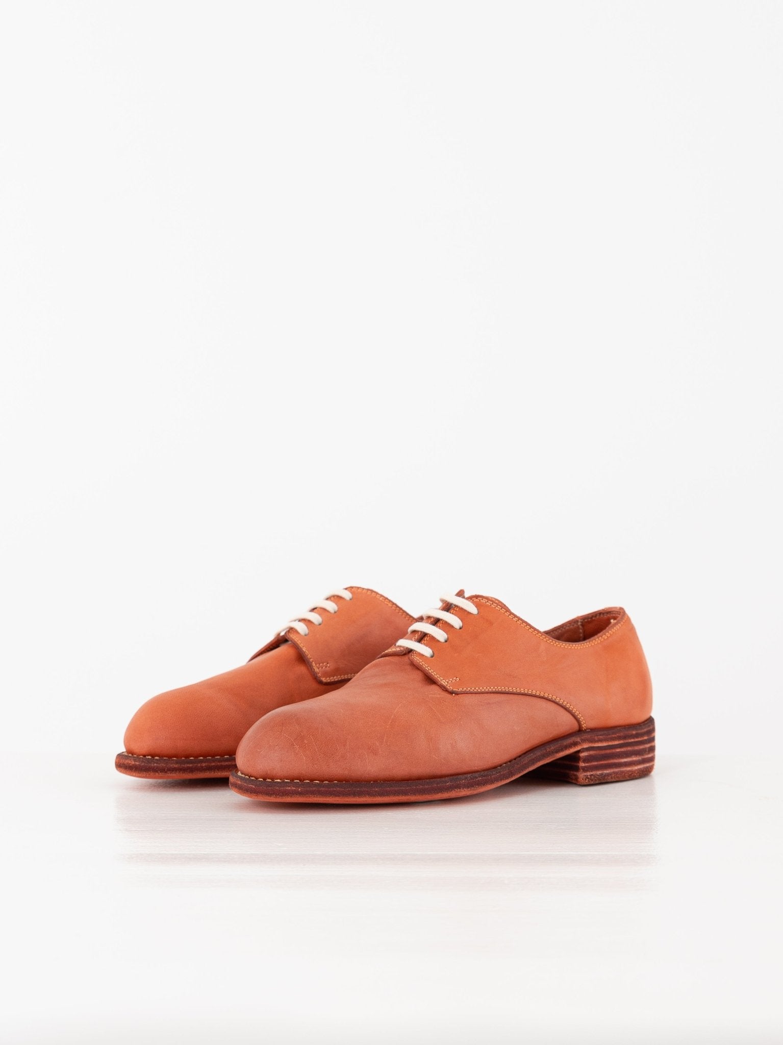 Guidi Vintage Ball Derby 112 in Coral - GUIDI at Worthwhile - shop SHOES